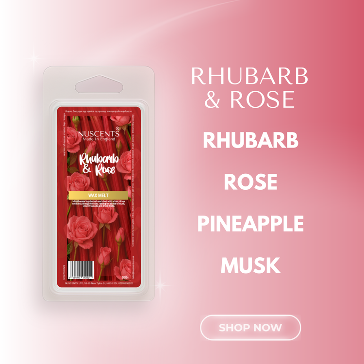 Rhubarb & Rose Wax Melt Scent Notes
