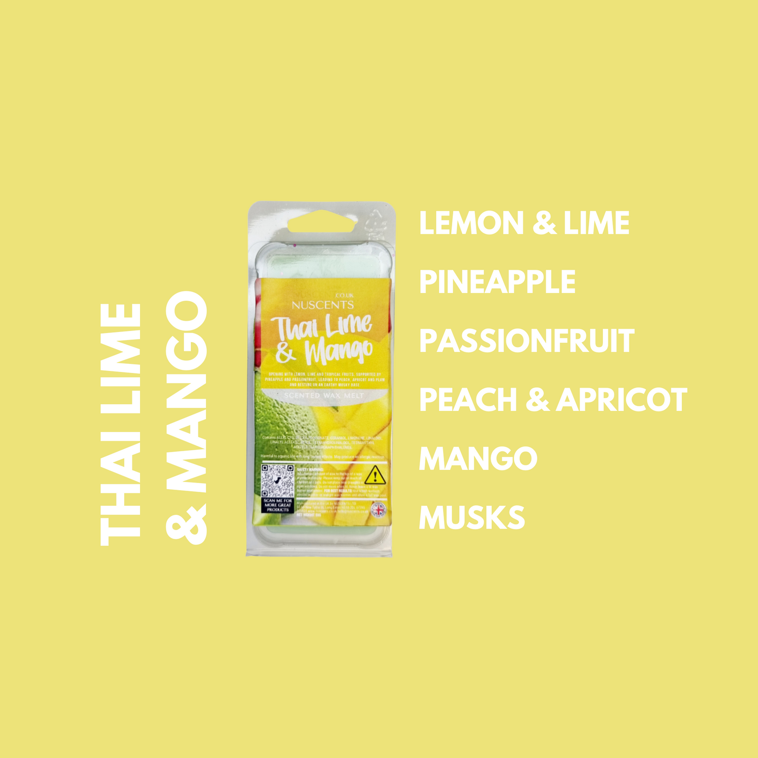 Thai Lime & Mango Wax Melt Scent Notes