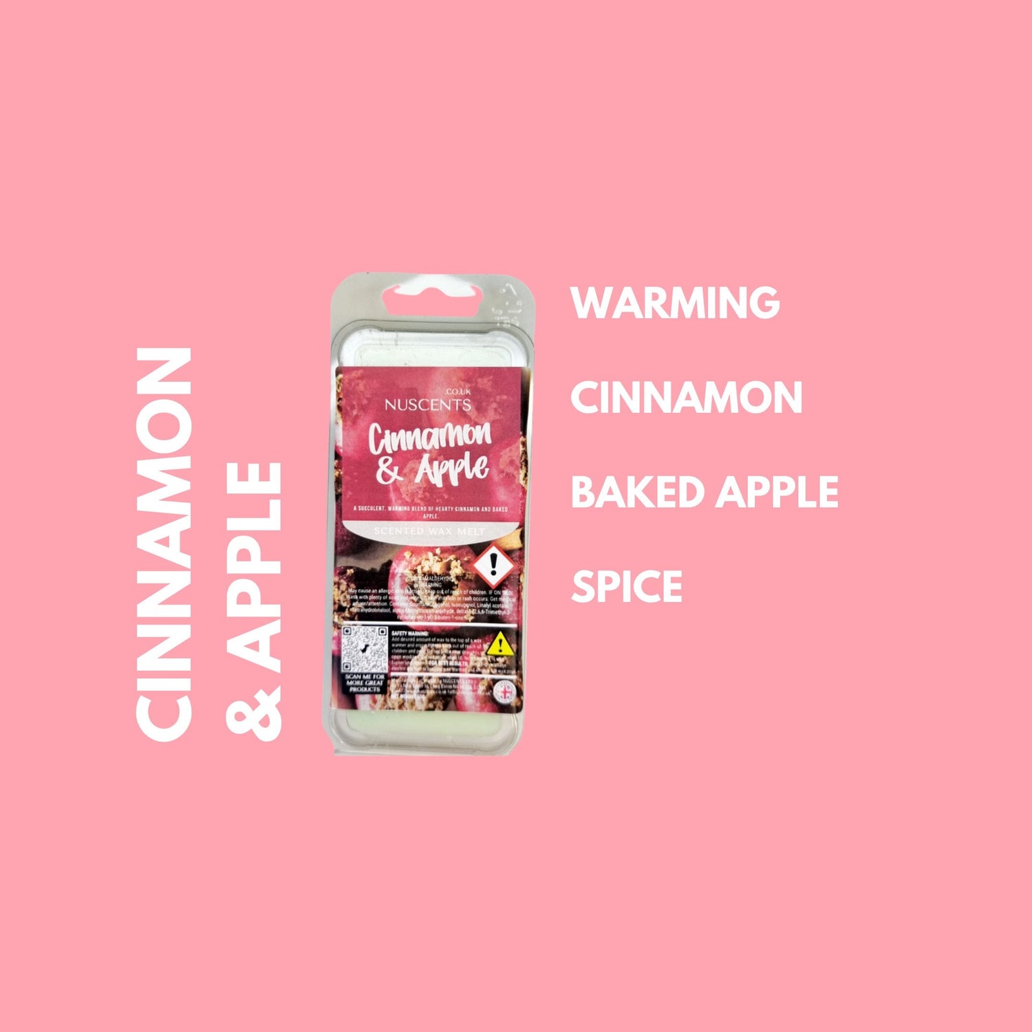 Cinnamon & Apple Wax Melt Scent Notes