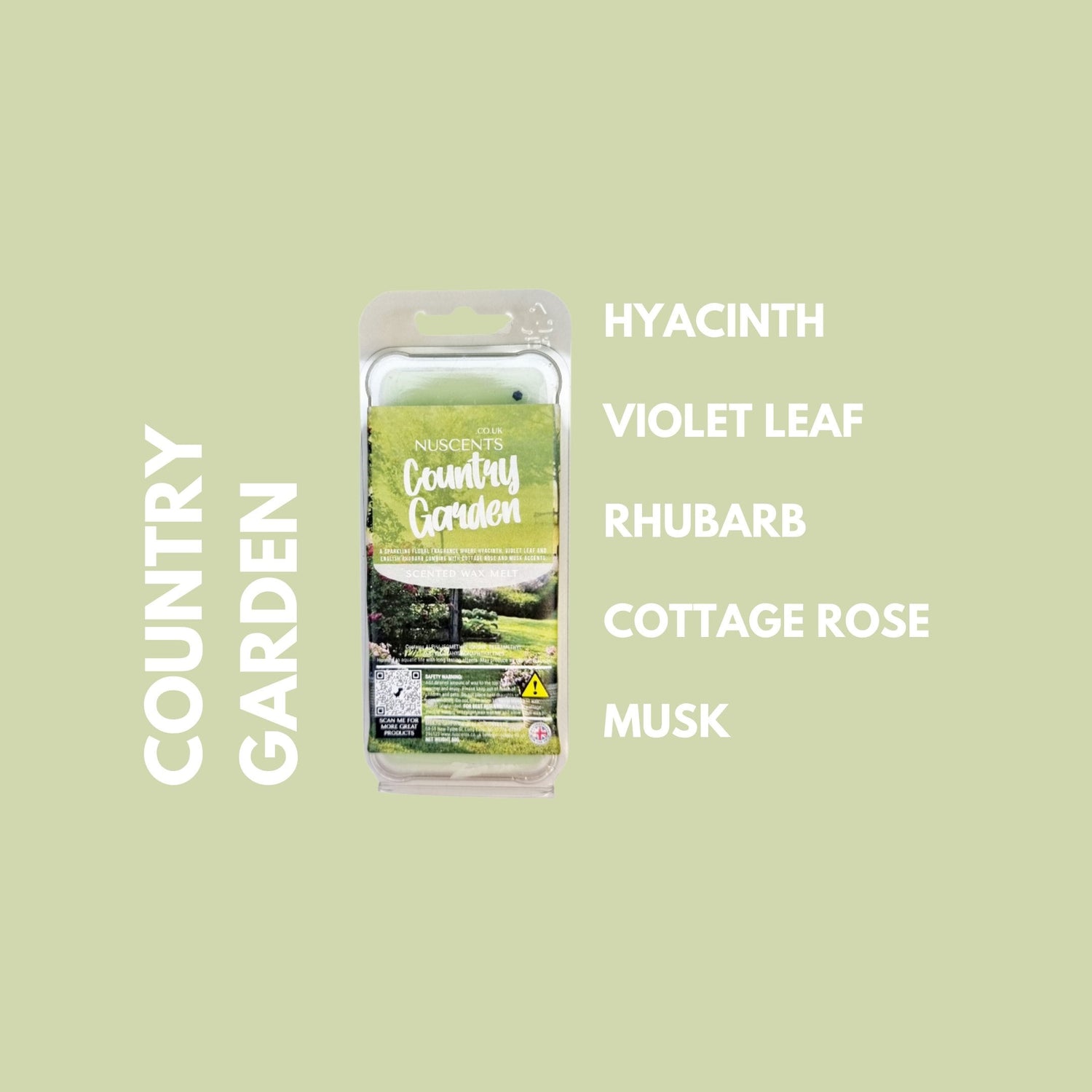 Country Garden Wax Melt Scent Notes