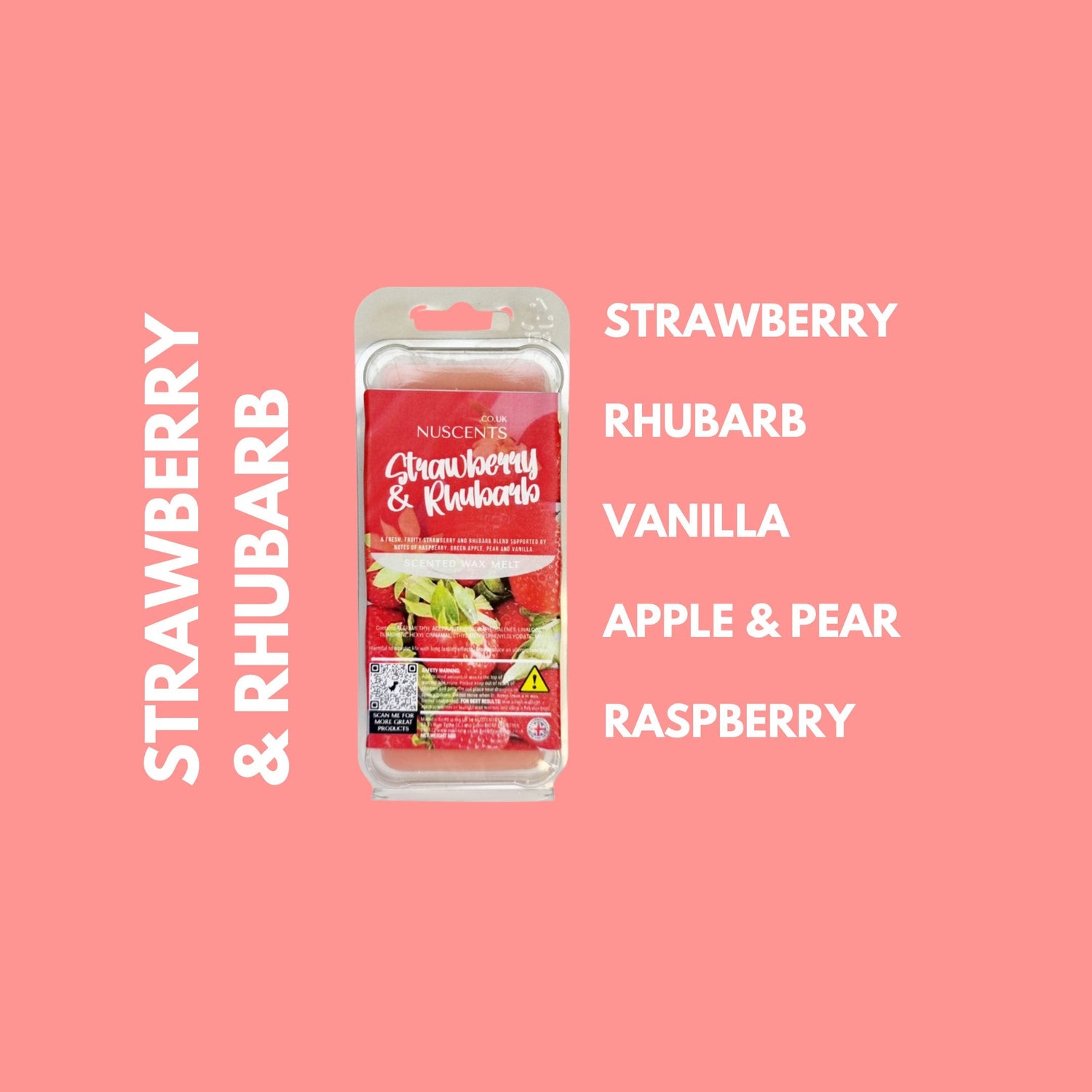 Strawberry & Rhubarb Wax Melt Scent Notes