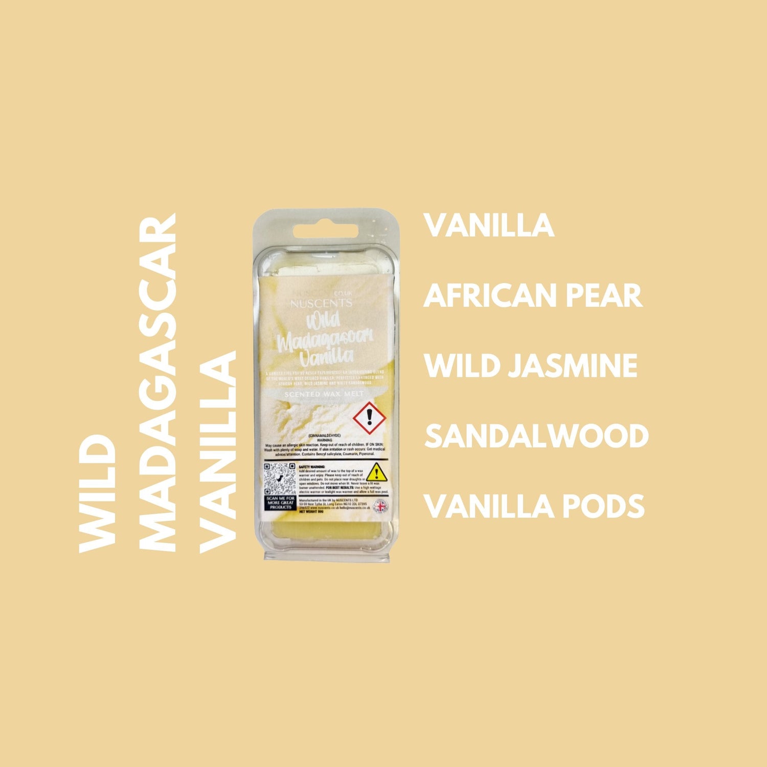 Wild Madagascar Vanilla Wax Melt Scent Notes