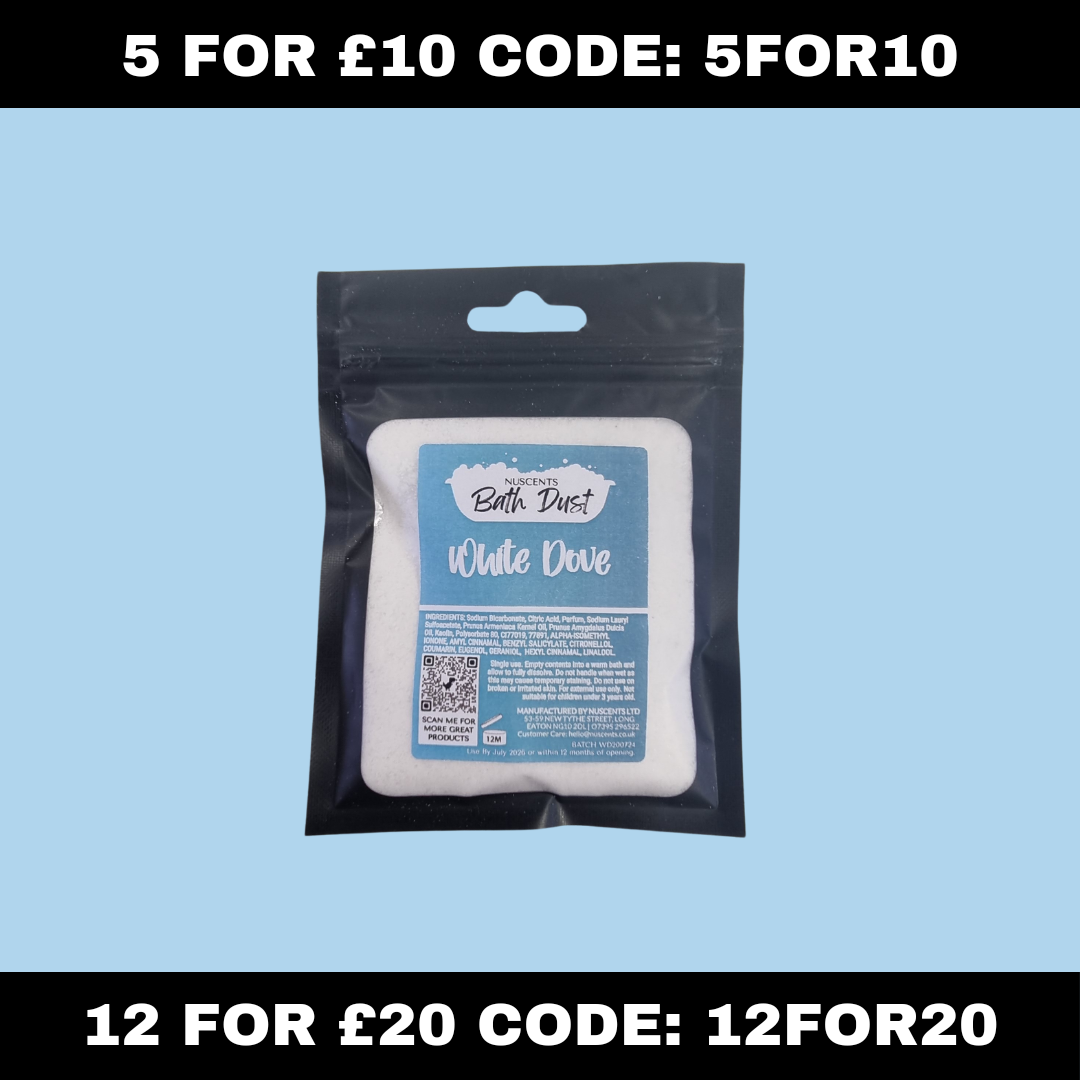 White Dove Bath Dust - Nuscents