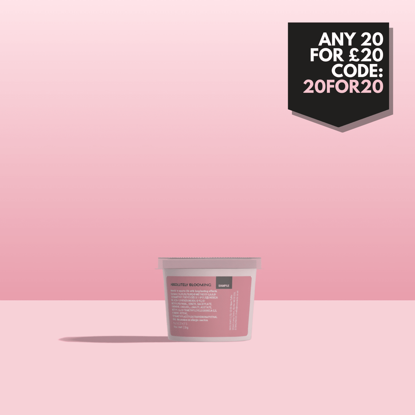 *Absolutely Blooming Wax Melt Sample 25g - Nuscents