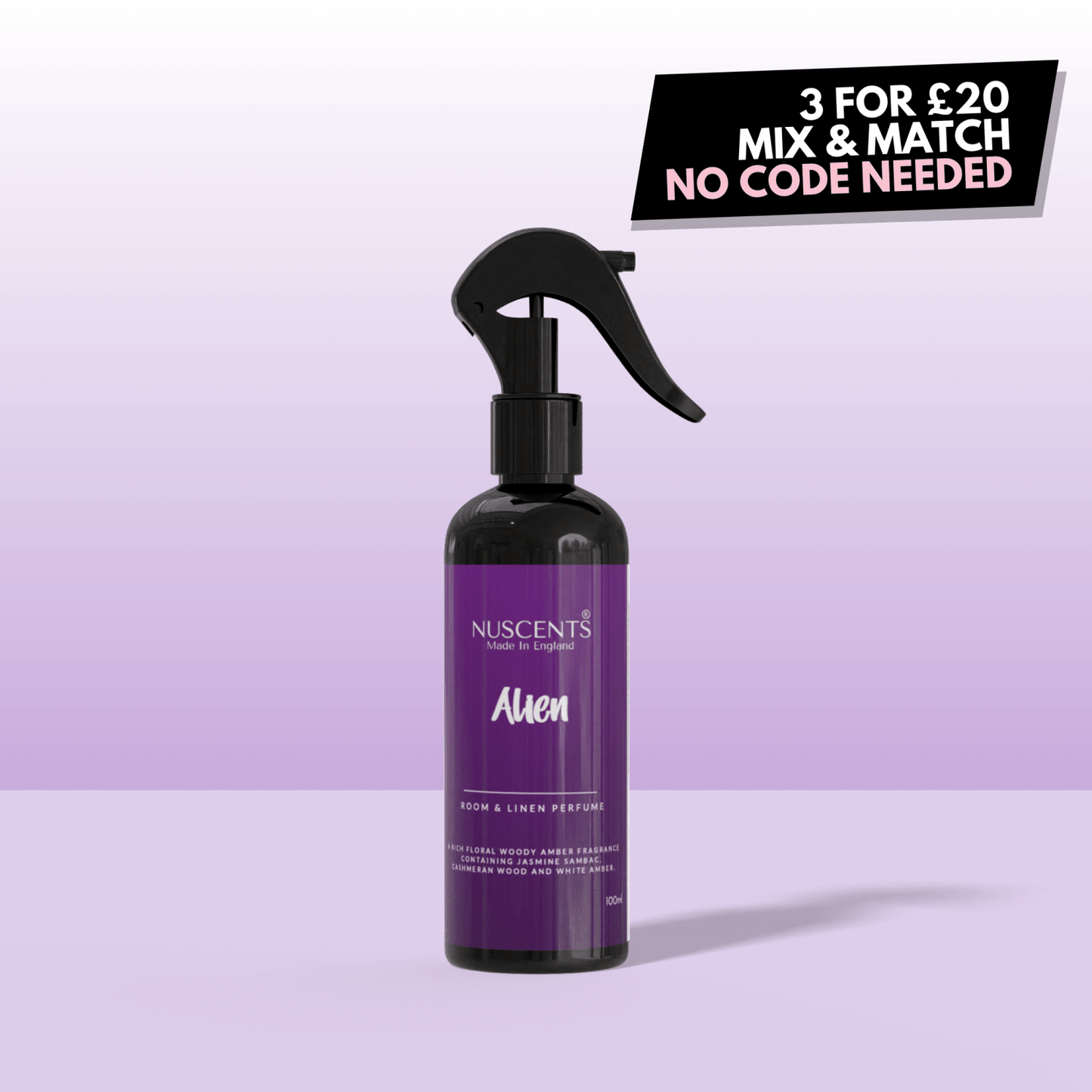Alien Room & Linen Perfume Spray - Nuscents