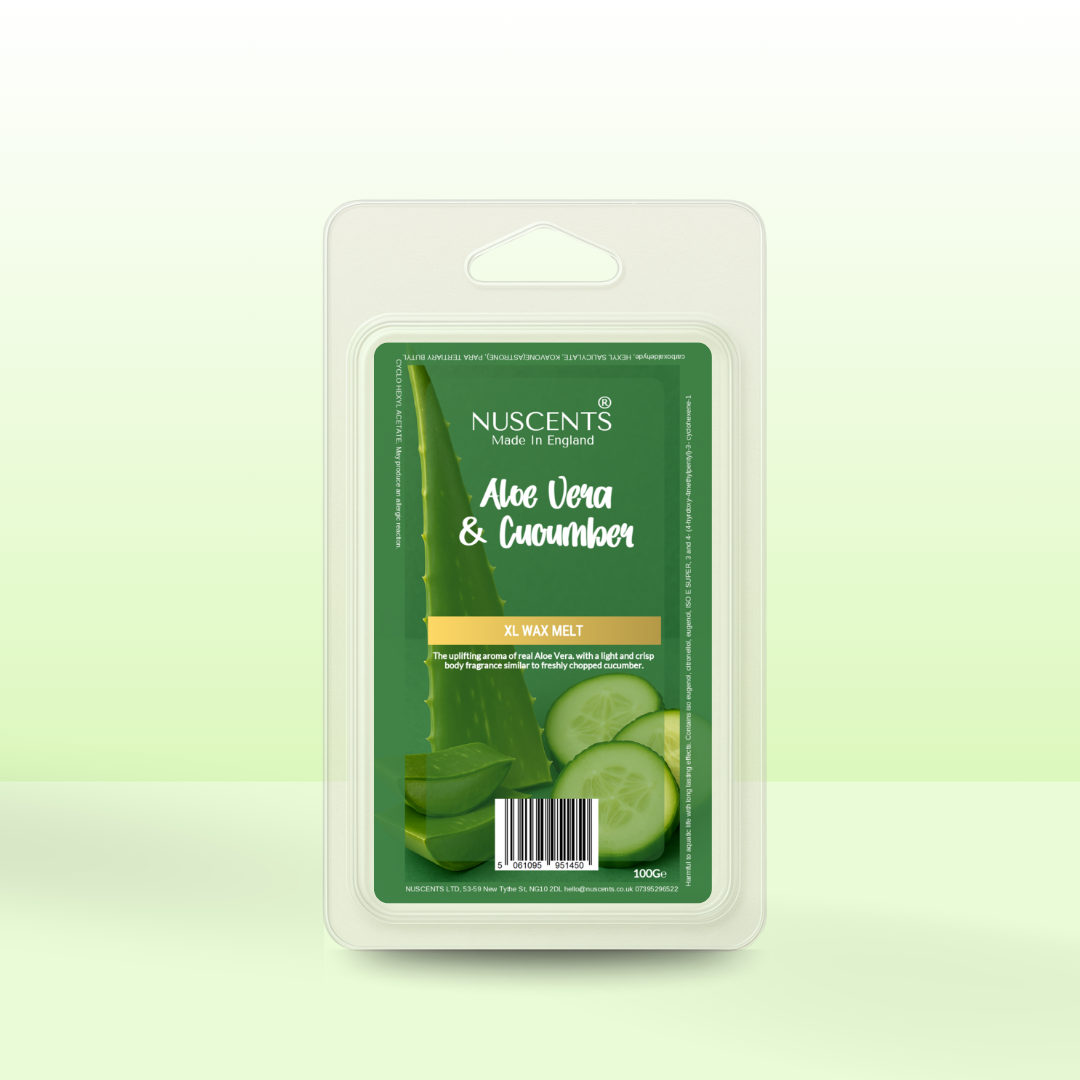 *LAST CHANCE Aloe Vera & Cucumber XL Wax Melt - Nuscents