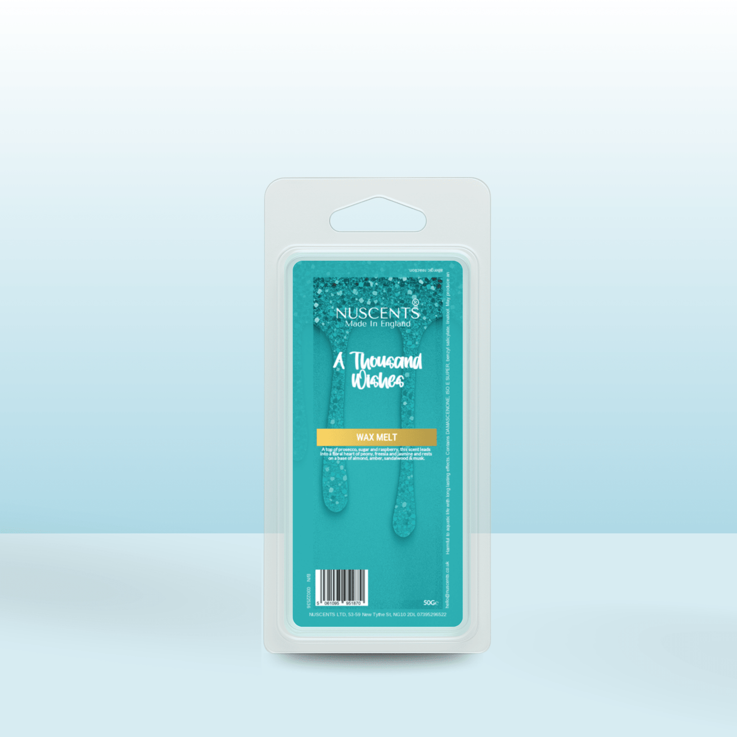 50g *A Thousand Wishes Scented Wax Melt - Nuscents