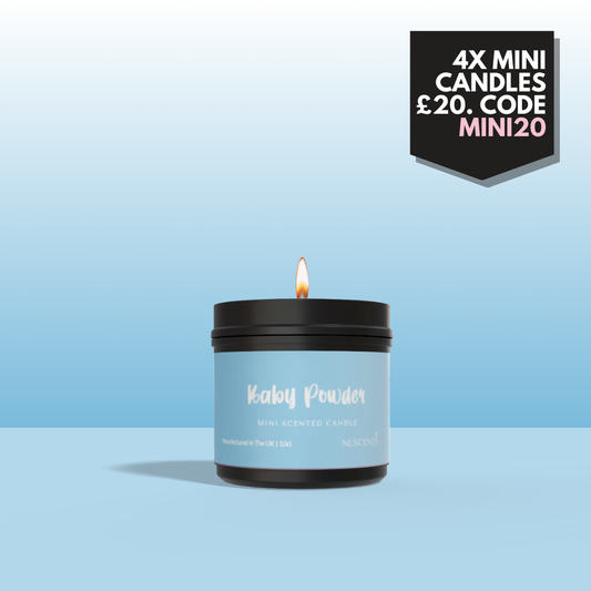 Baby Powder Mini Candle - Nuscents