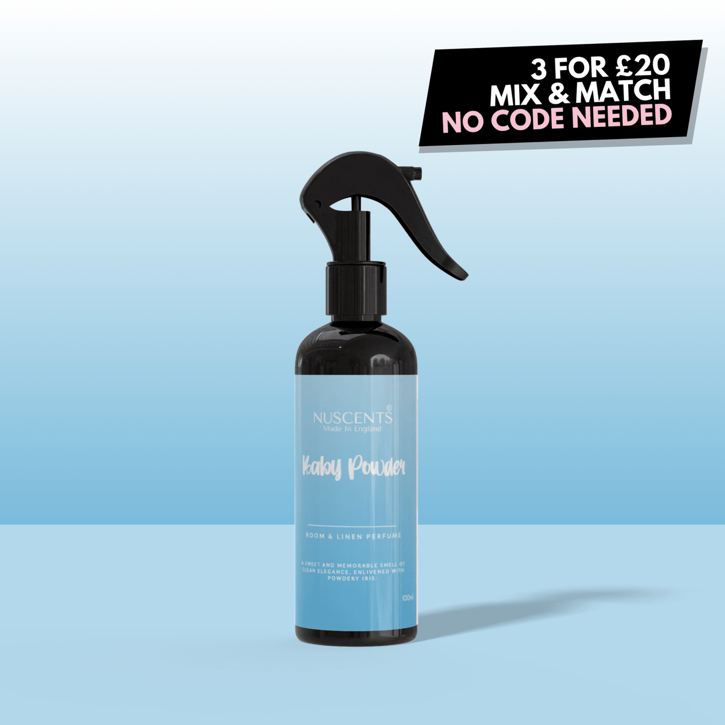 Baby Powder Room & Linen Perfume Spray - Nuscents