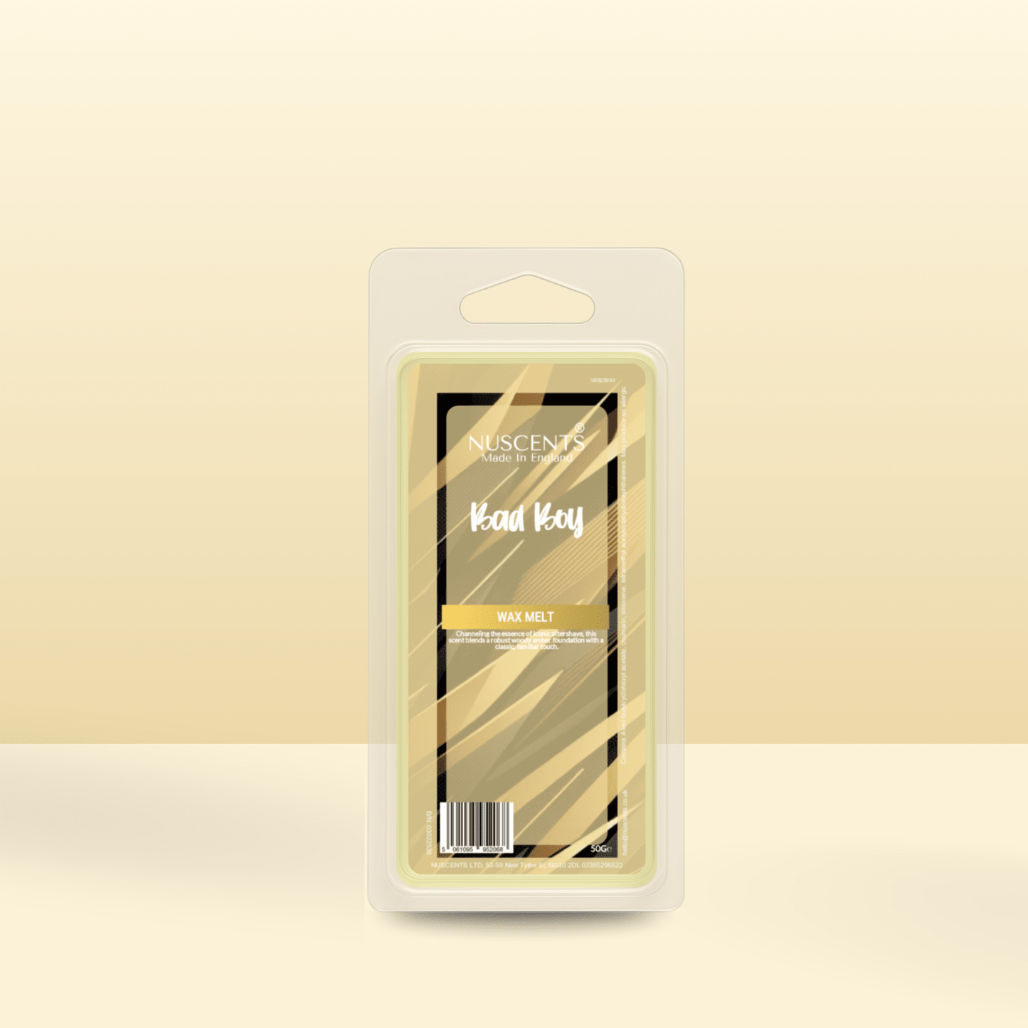 50g *Bad Boy Scented Wax Melt - Nuscents