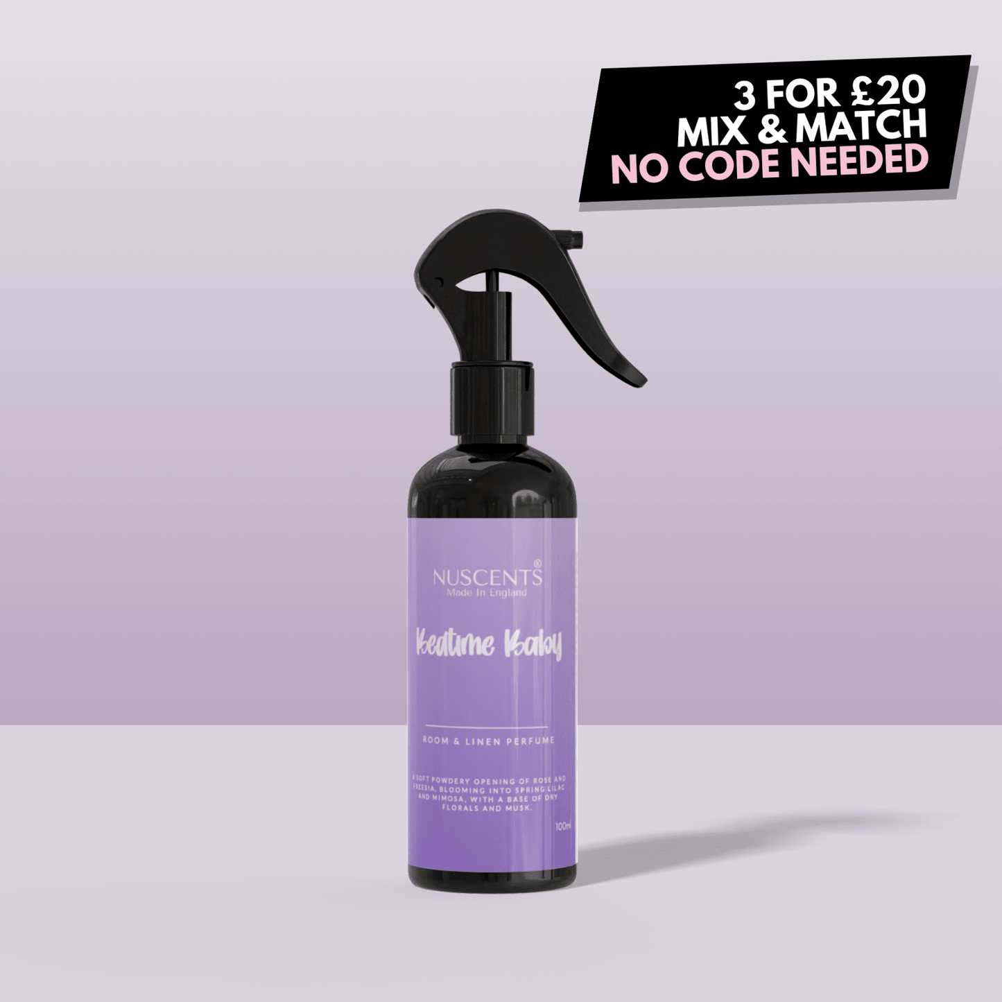 Bedtime Baby Room & Linen Perfume Spray - Nuscents