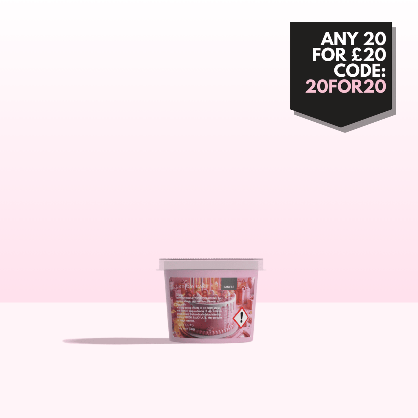 *Birthday Cake Wax Melt Sample 25g - Nuscents