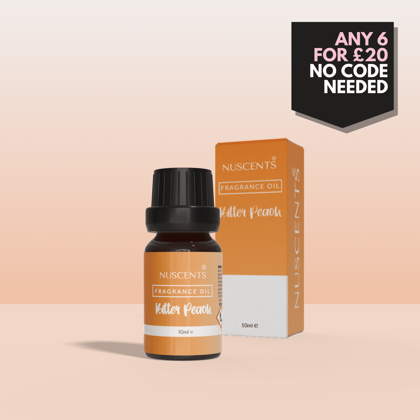 Bitter Peach Aroma Diffuser Fragrance Oil - Nuscents