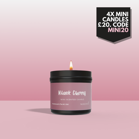 Black Cherry Mini Candle - Nuscents