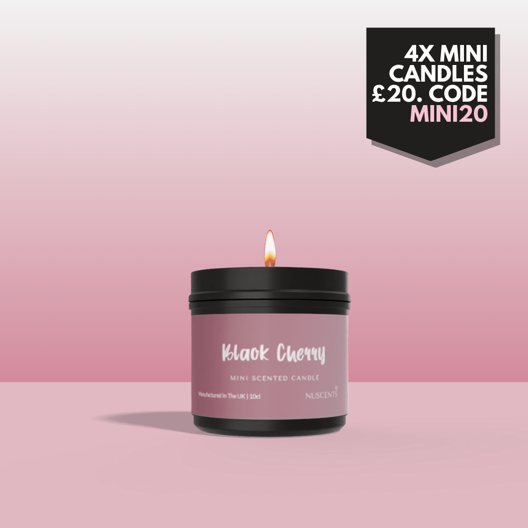 Black Cherry Mini Candle - Nuscents