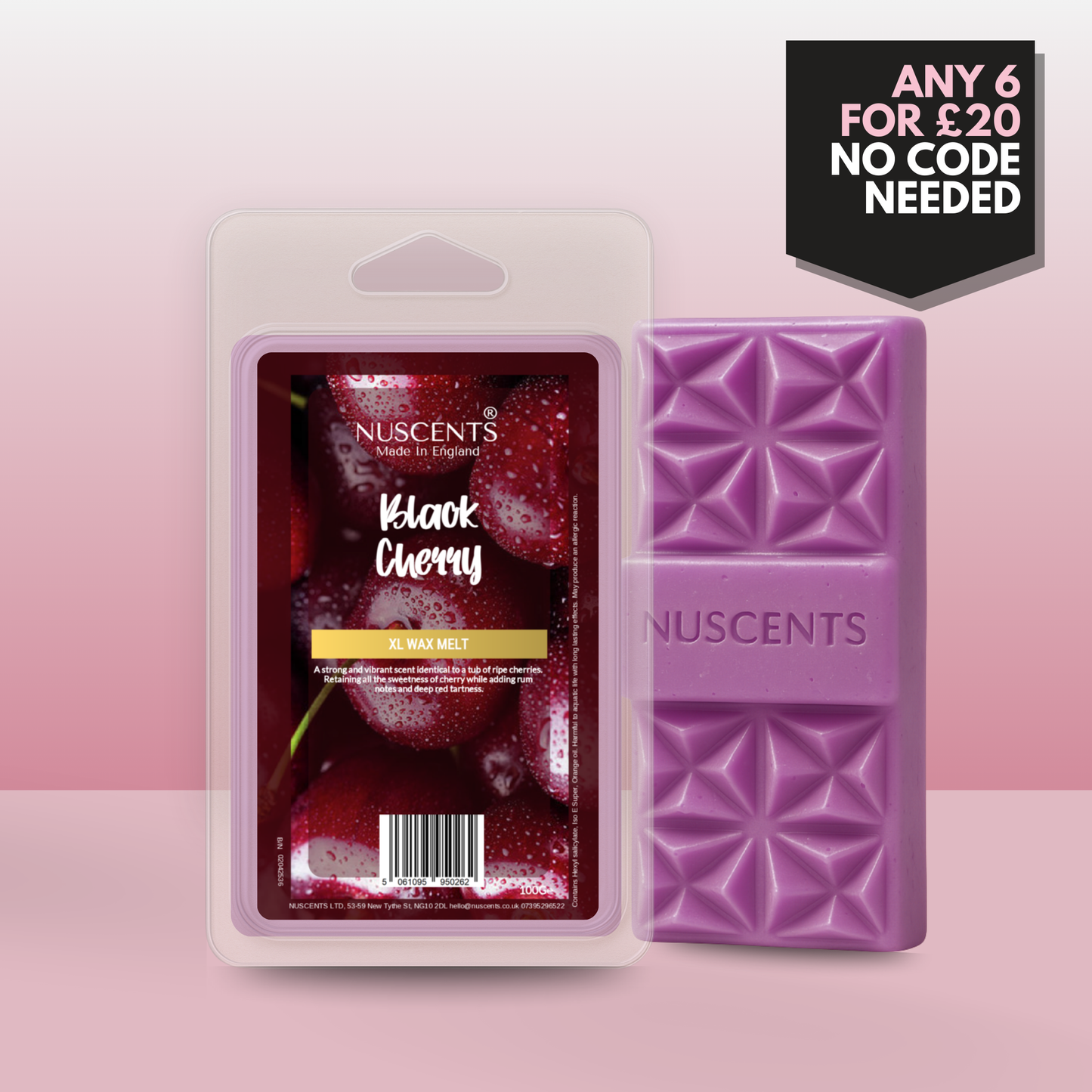 Black Cherry Wax Melt 100g XL