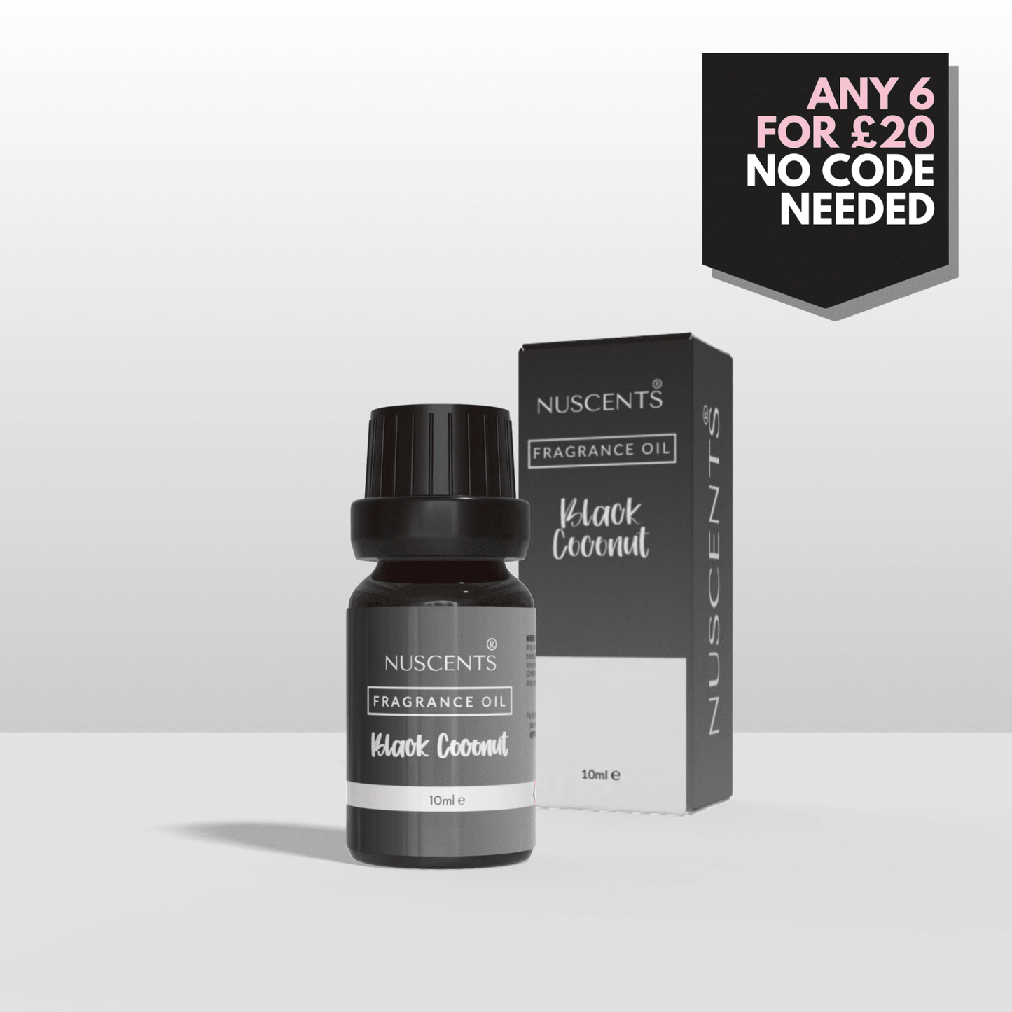 Black Coconut Aroma Diffuser Fragrance Oil - Nuscents