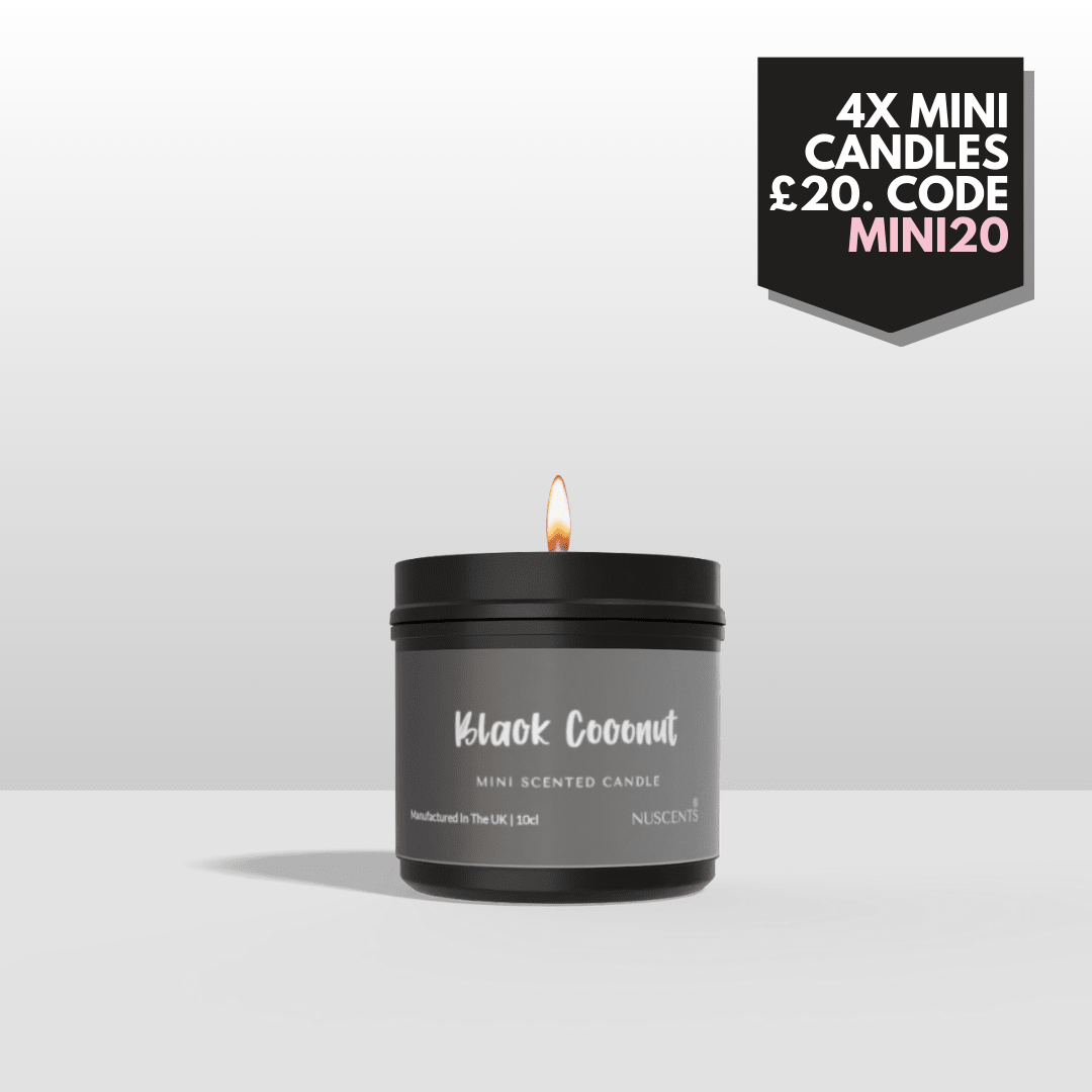 Black Coconut Mini Candle - Nuscents