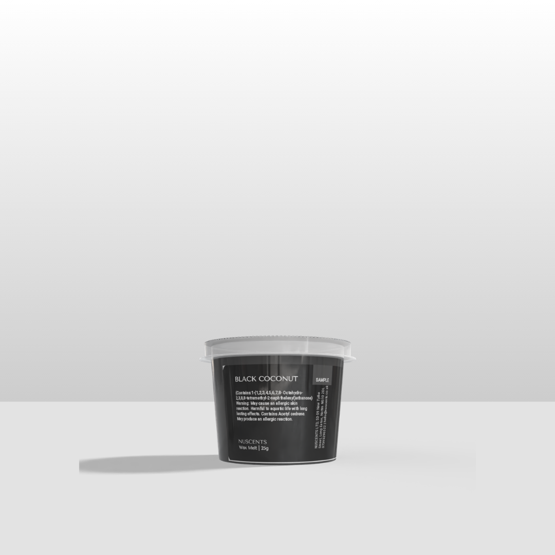 Black Coconut Wax Melt Sample 25g