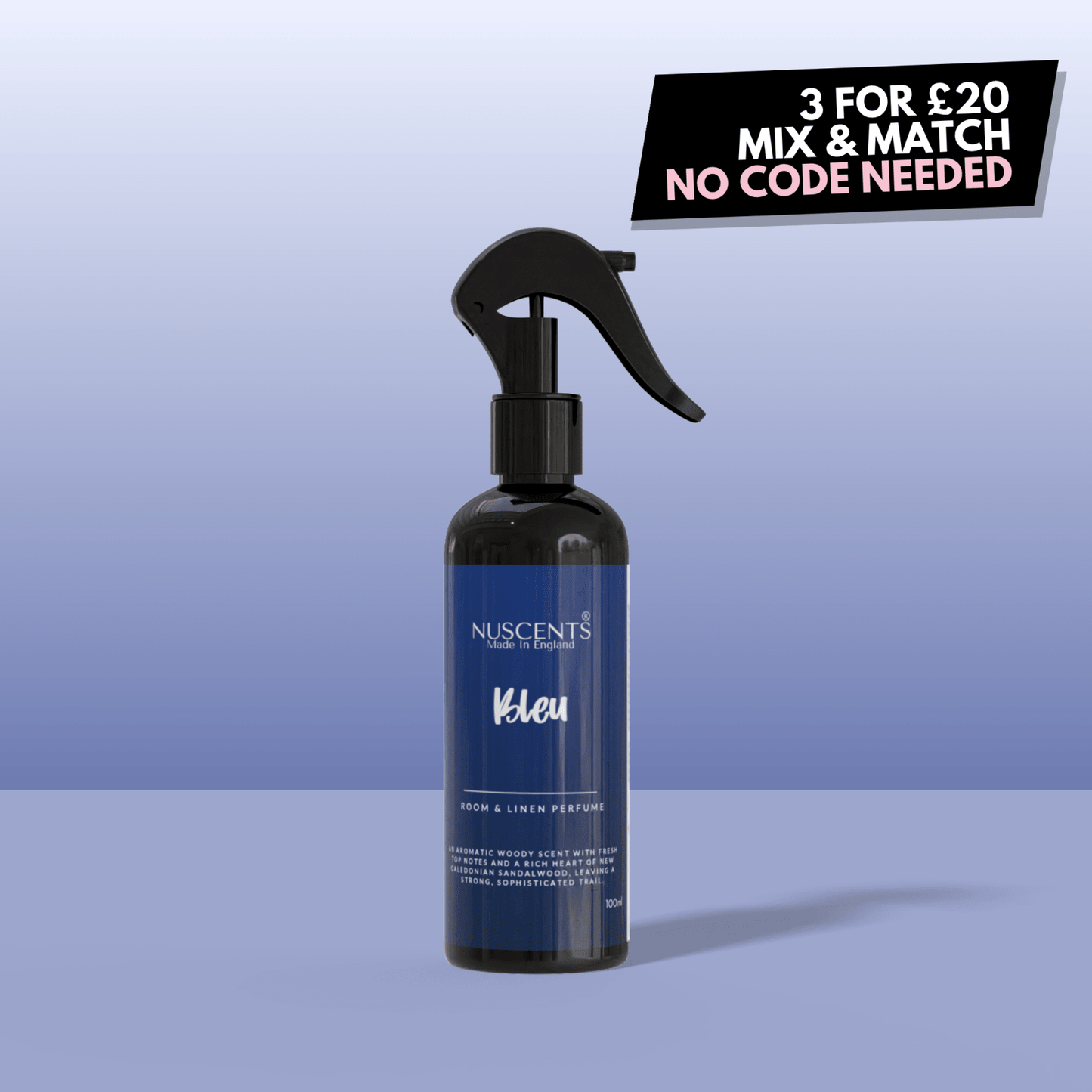 Bleu Room & Linen Perfume Spray - Nuscents