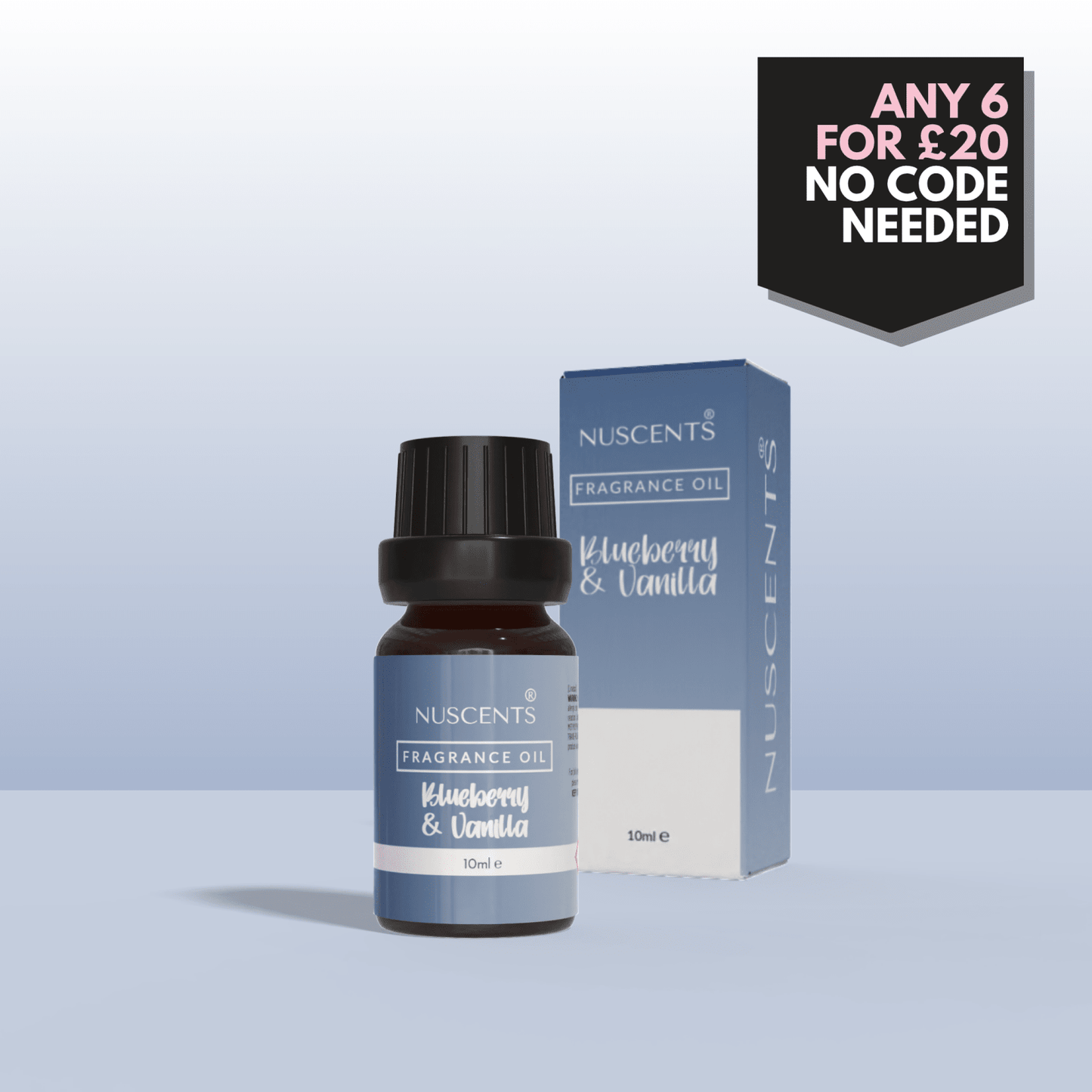Blueberry & Vanilla Aroma Diffuser Fragrance Oil - Nuscents
