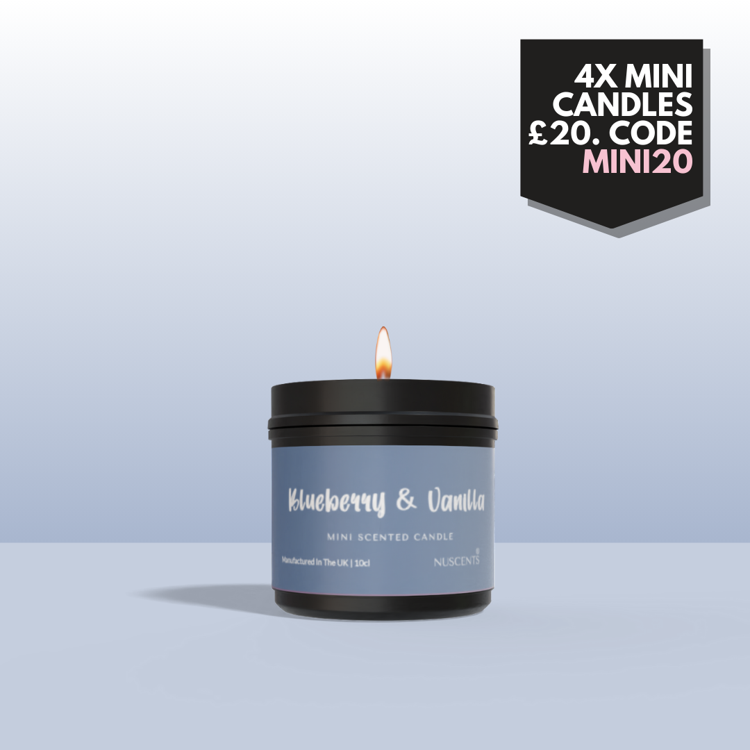 Blueberry & Vanilla Mini Candle - Nuscents