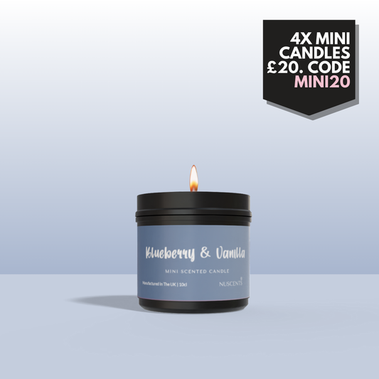 Blueberry & Vanilla Mini Candle - Nuscents