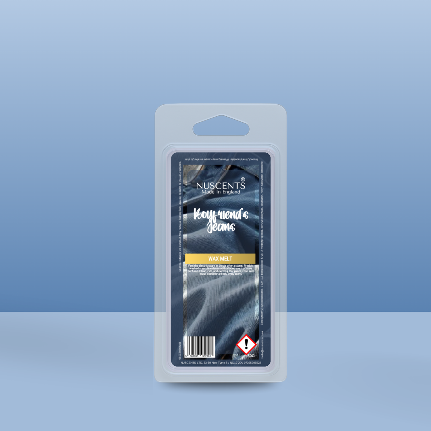 50g *LAST CHANCE Boyfriend's Jeans Scented Wax Melt