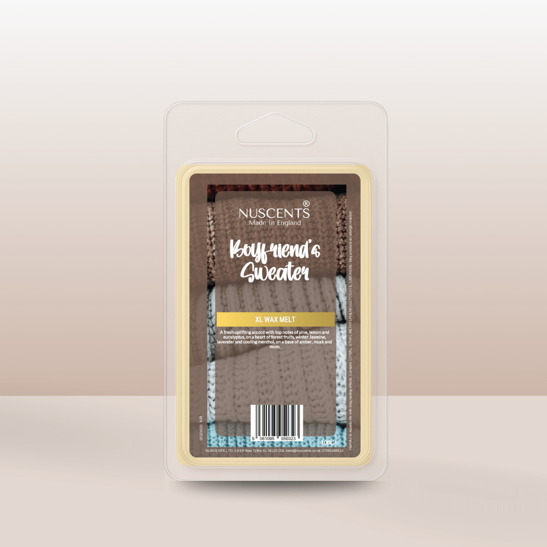 *Boyfriend's Sweater - Soy XL Wax Melt - Nuscents