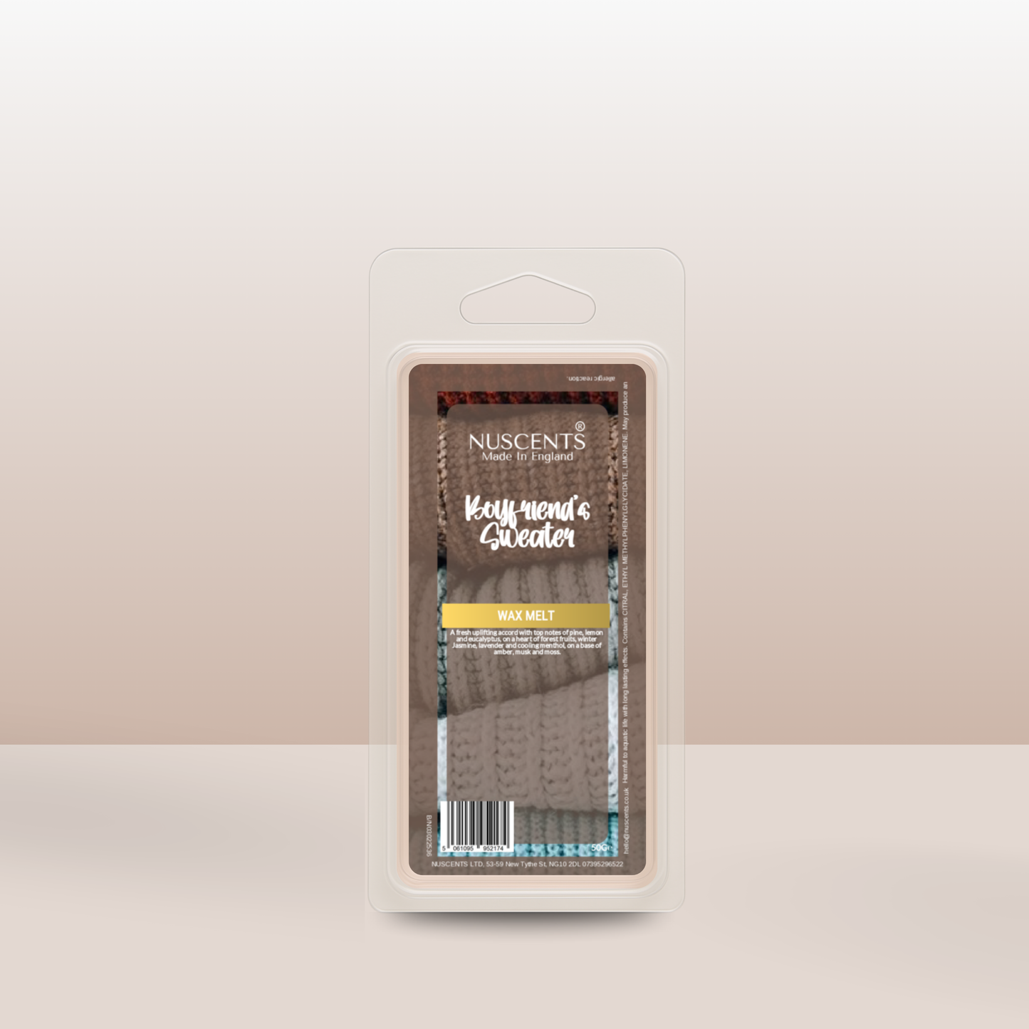 50g *AUTUMN Boyfriend's Sweater Scented Wax Melt