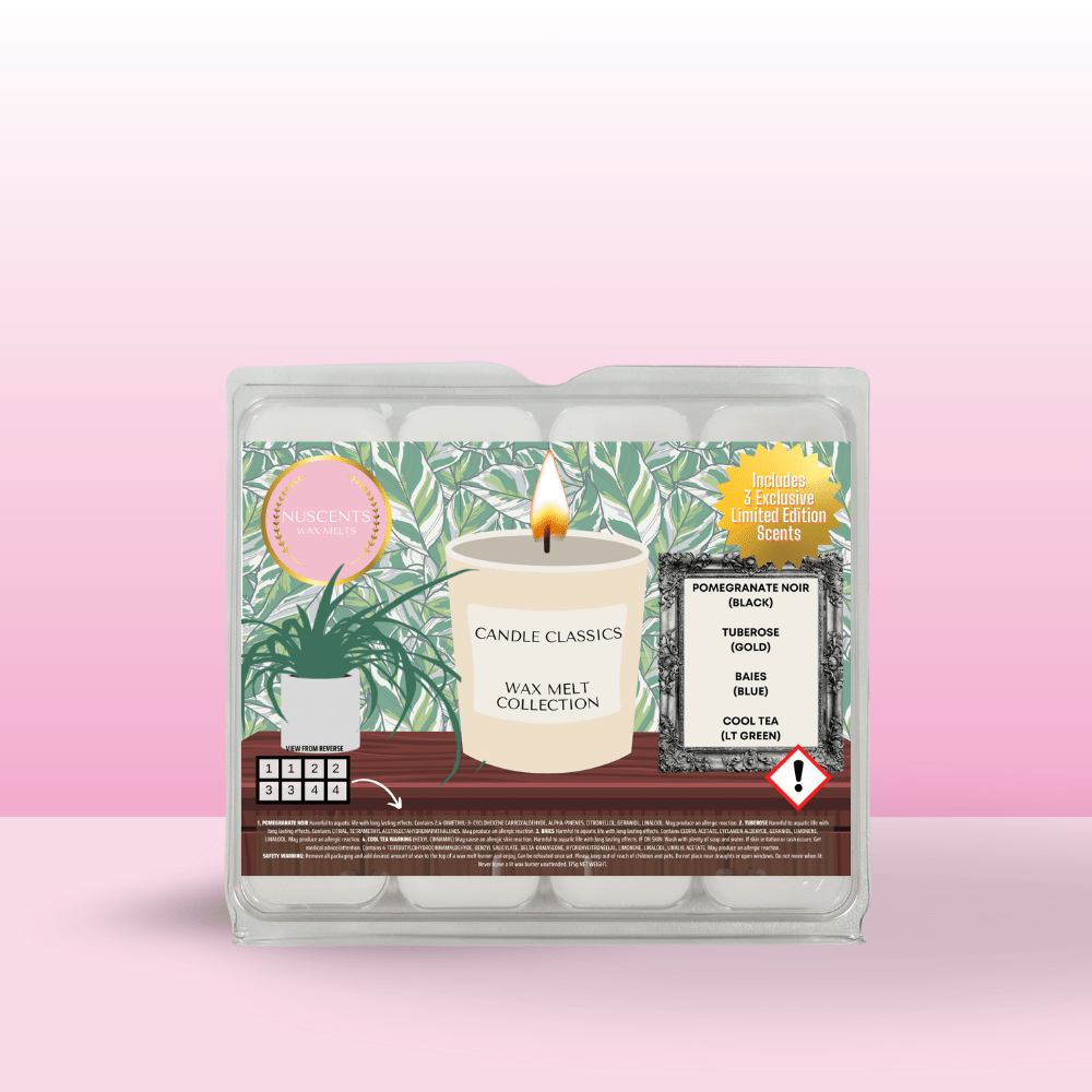 Classics Candles Wax Melt Scent Collection Box - Nuscents