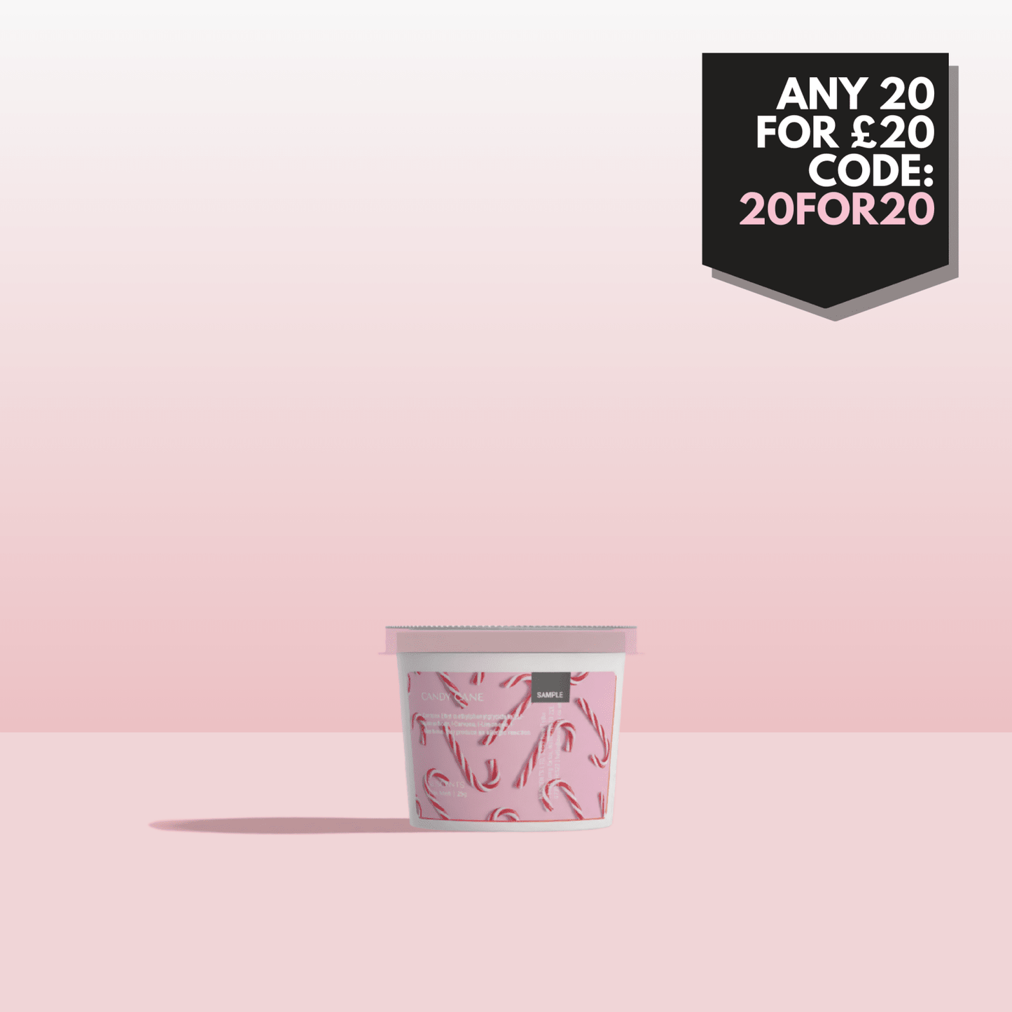 Candy Cane Wax Melt Sample 25g - Nuscents