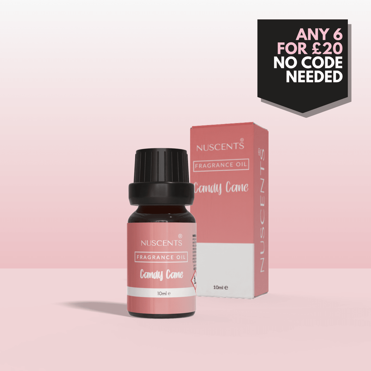 Candy Cane Aroma Diffuser Fragrance Oil - Nuscents