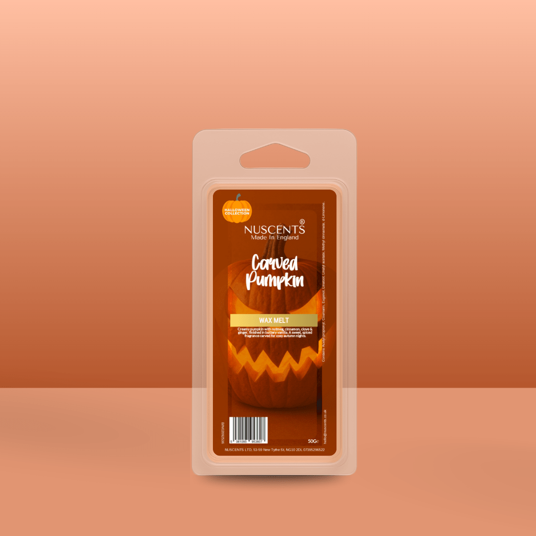 50g *Halloween Carved Pumpkin Scented Wax Melt - Nuscents