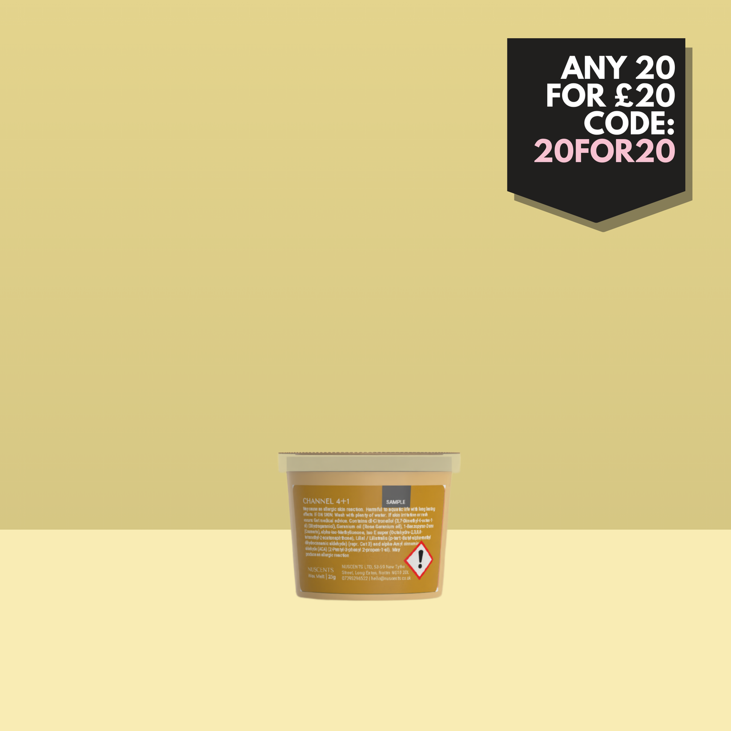 Channel 4+1 Wax Melt Sample 25g - Nuscents