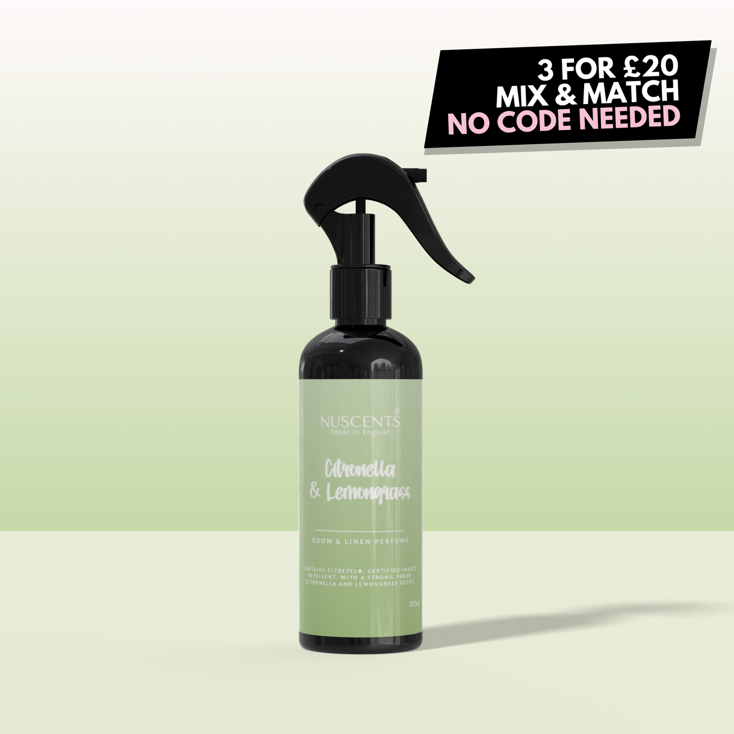 Citronella & Lemongrass Room & Linen Perfume Spray