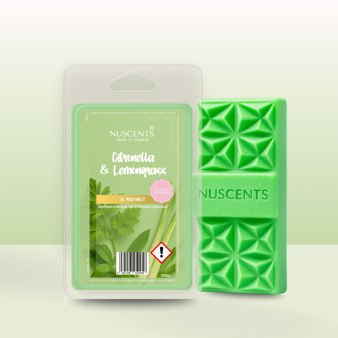 *Citronella & Lemongrass - Soy XL Wax Melt - Nuscents