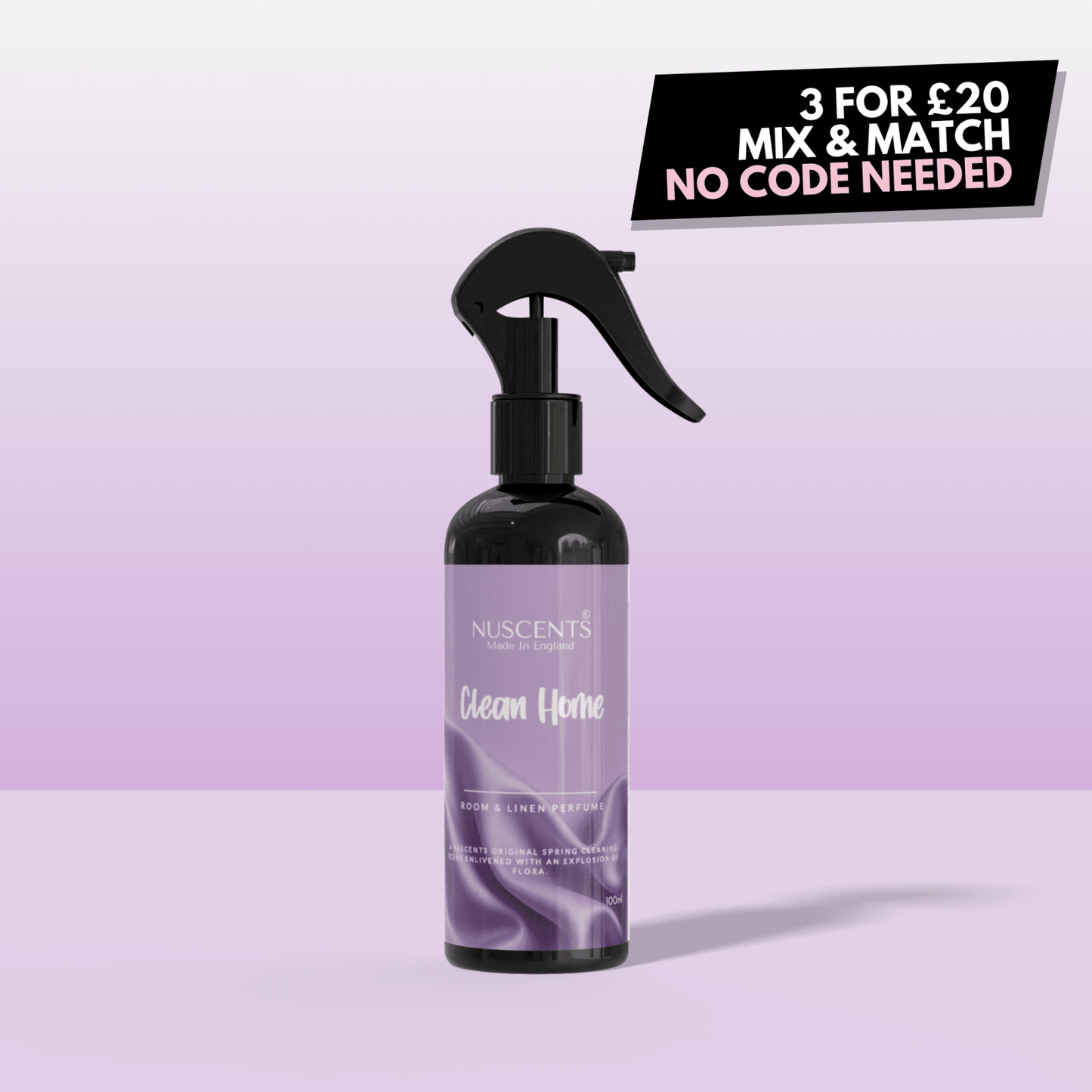 Clean Home Room & Linen Perfume Spray - Nuscents
