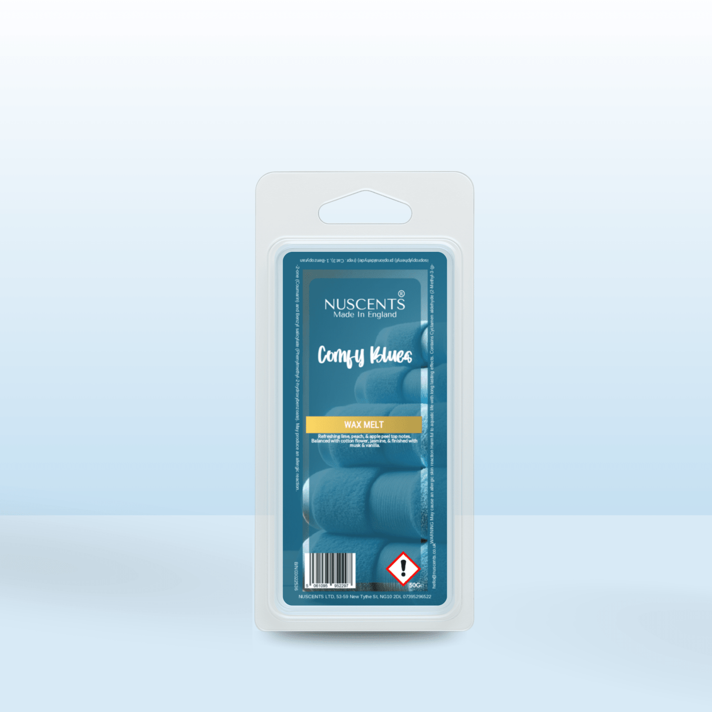 50g Comfy Blues Scented Wax Melt - Nuscents