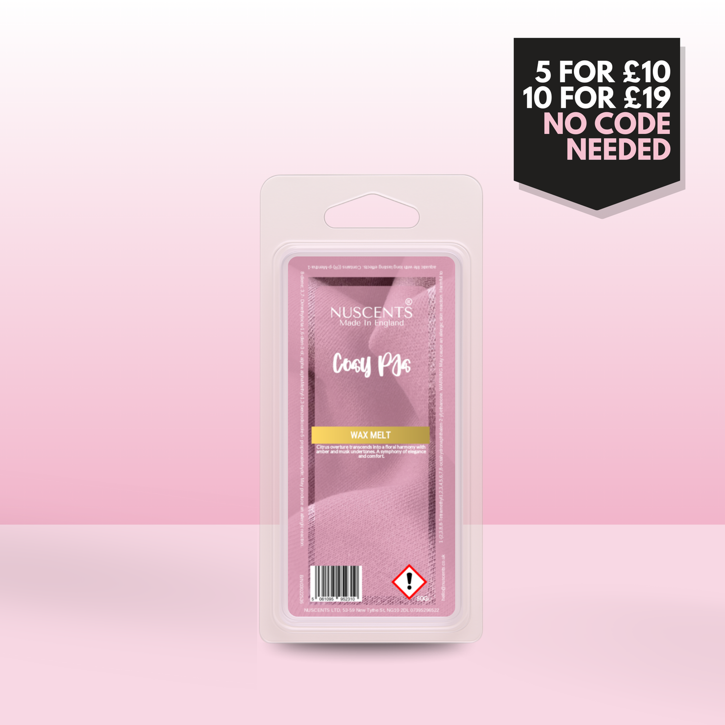 50g *LAST CHANCE Cosy PJs Scented Wax Melt