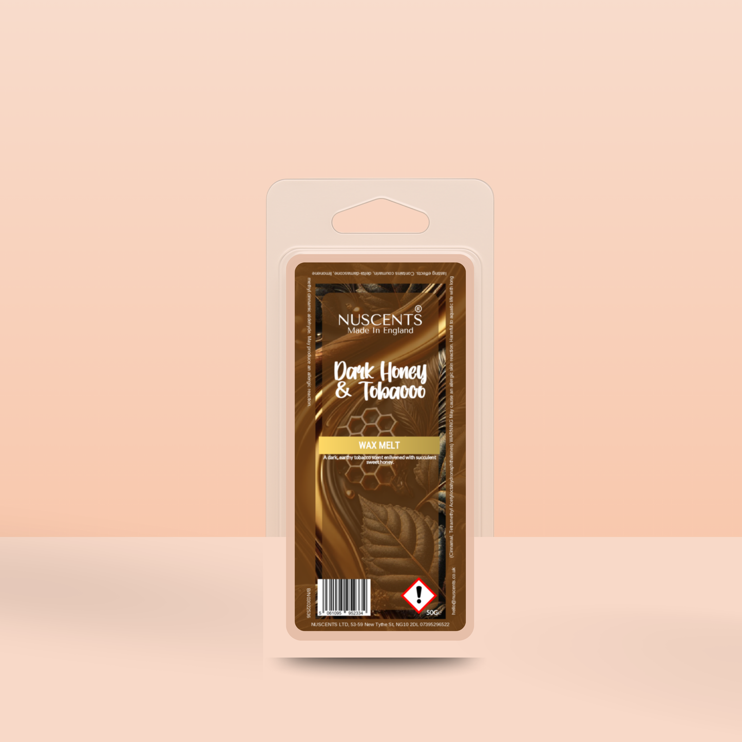 50g *Dark Honey & Tobacco Scented Wax Melt