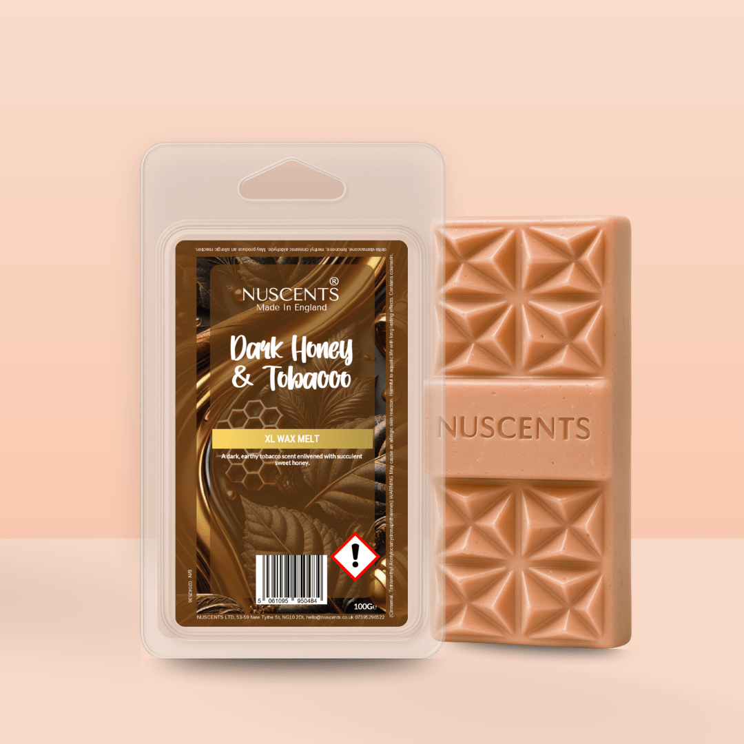 *Dark Honey & Tobacco - Soy XL Wax Melt - Nuscents