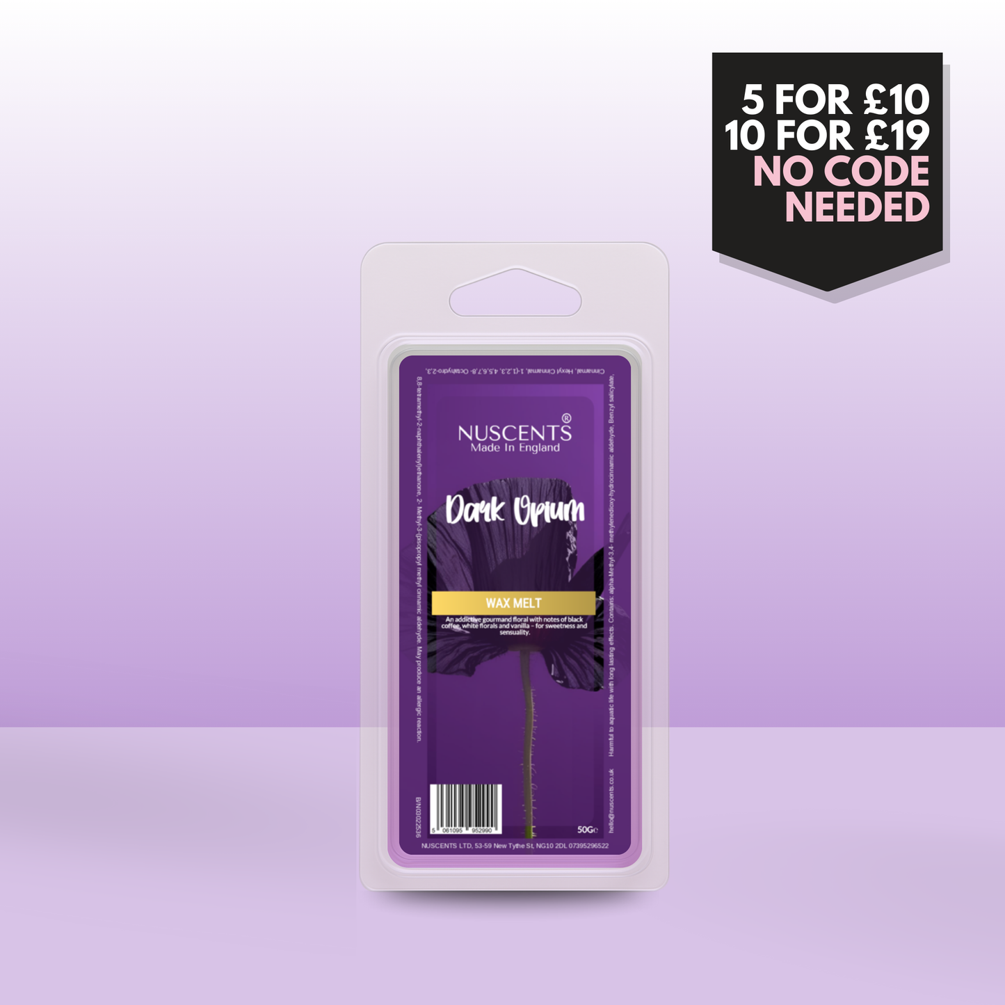 50g Dark Opium Scented Wax Melt