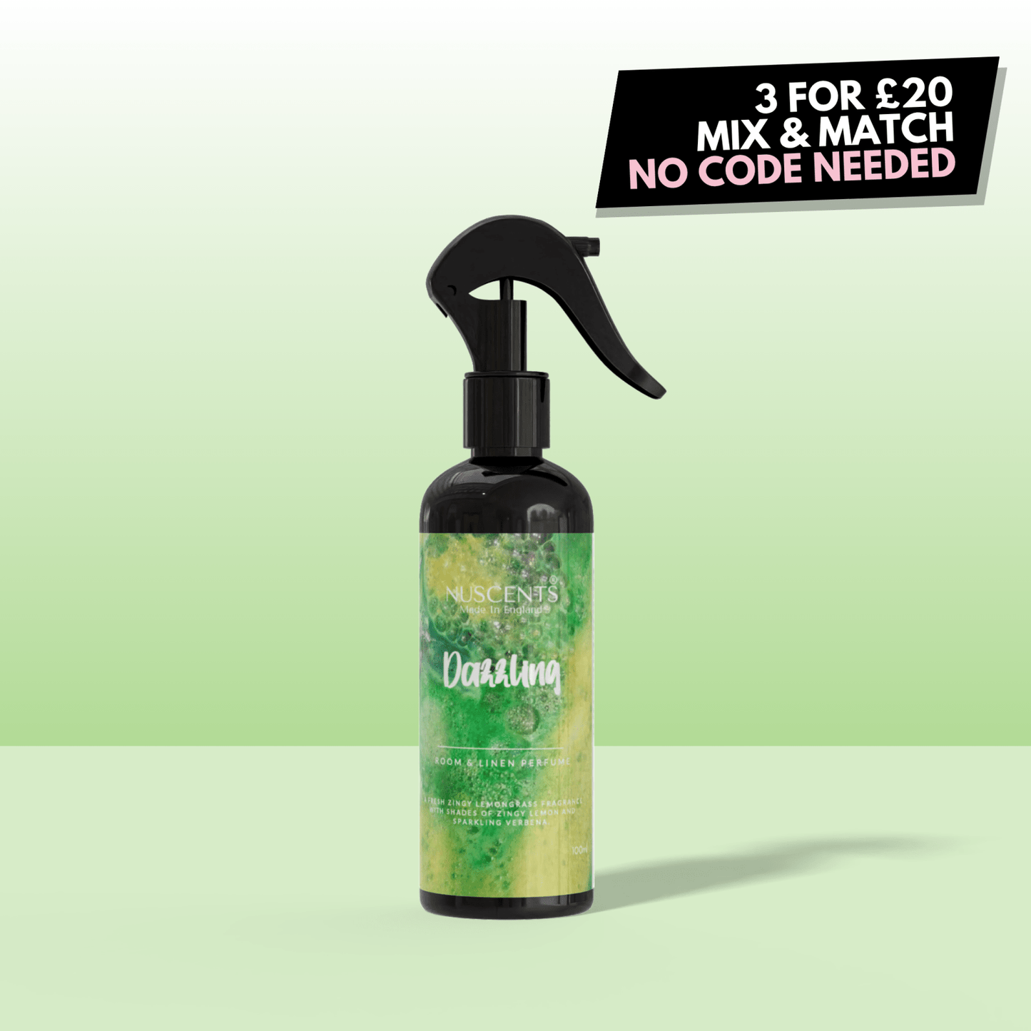Dazzling Room & Linen Perfume Spray - Nuscents