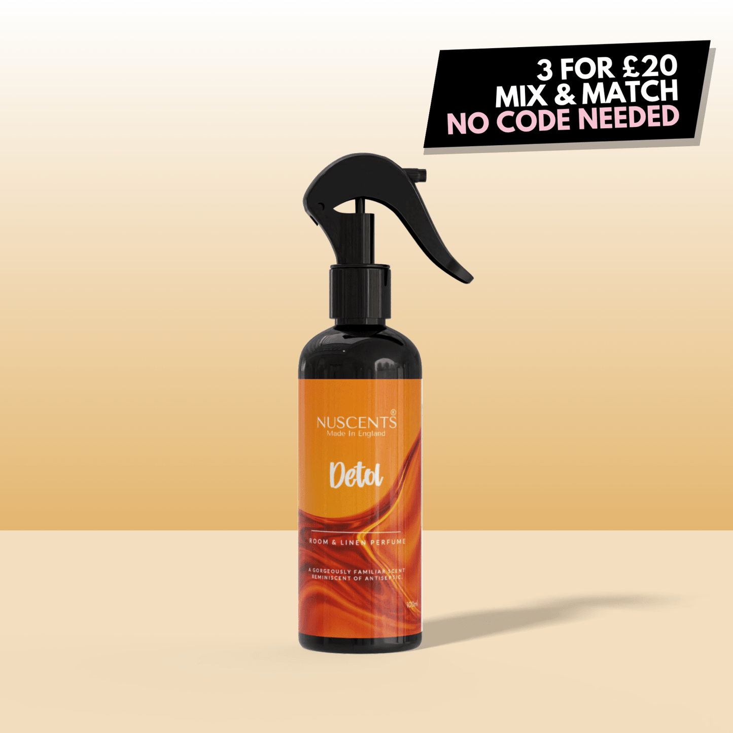 Detol Room & Linen Perfume Spray - Nuscents