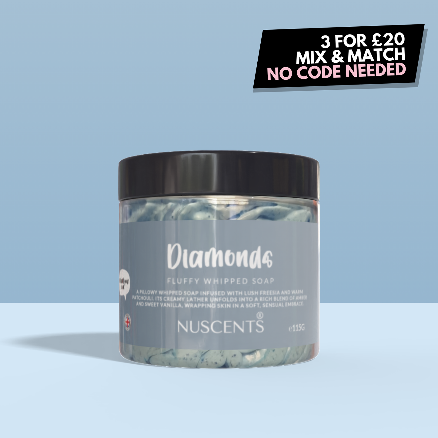 Diamonds Whipped Soap