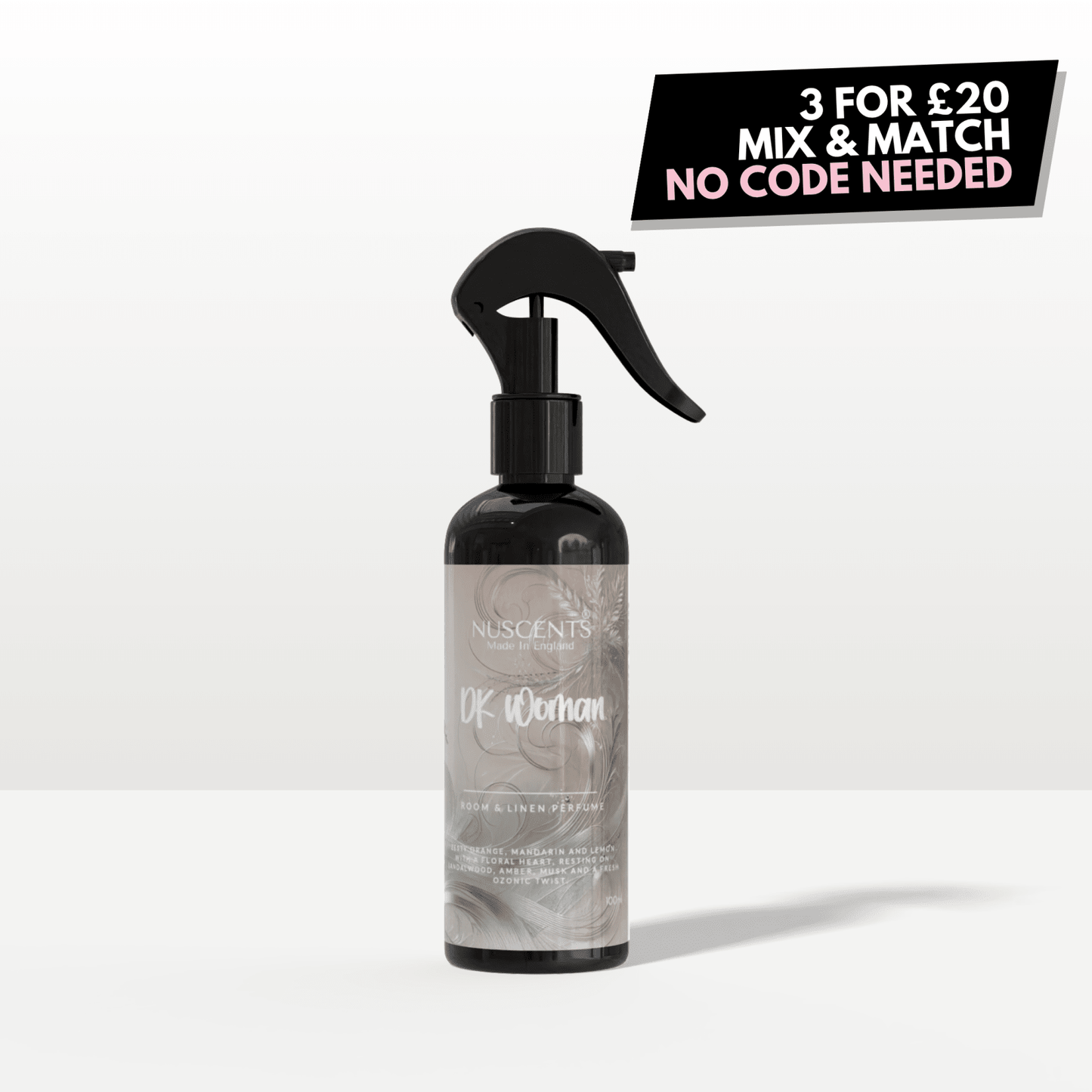 DK Woman Room & Linen Perfume Spray - Nuscents