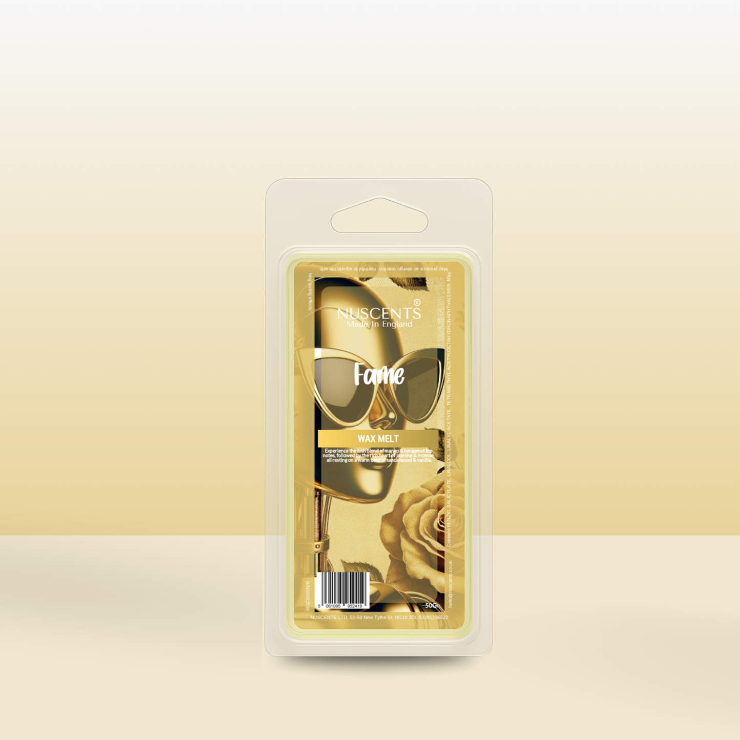 50g *LAST CHANCE Fame Scented Wax Melt - Nuscents