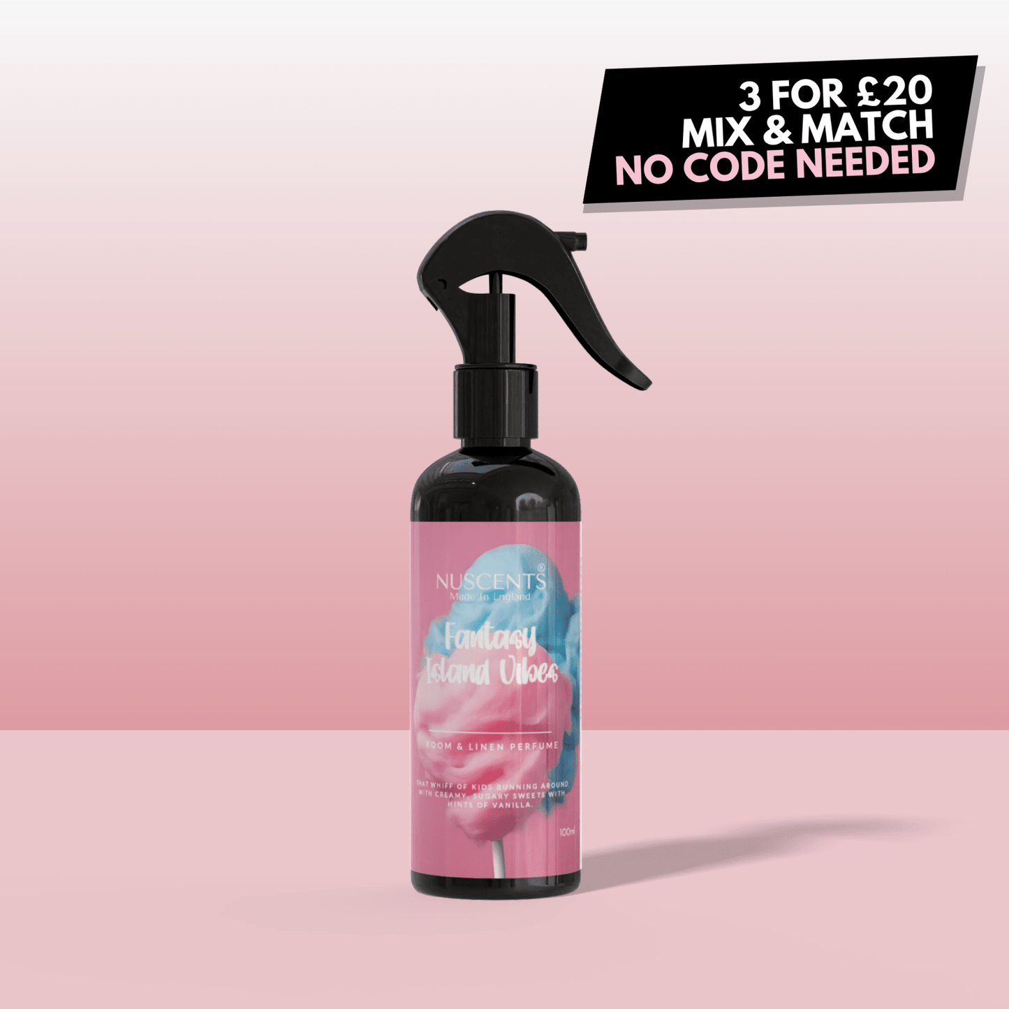 Fantasy Island Vibes Room & Linen Perfume Spray - Nuscents