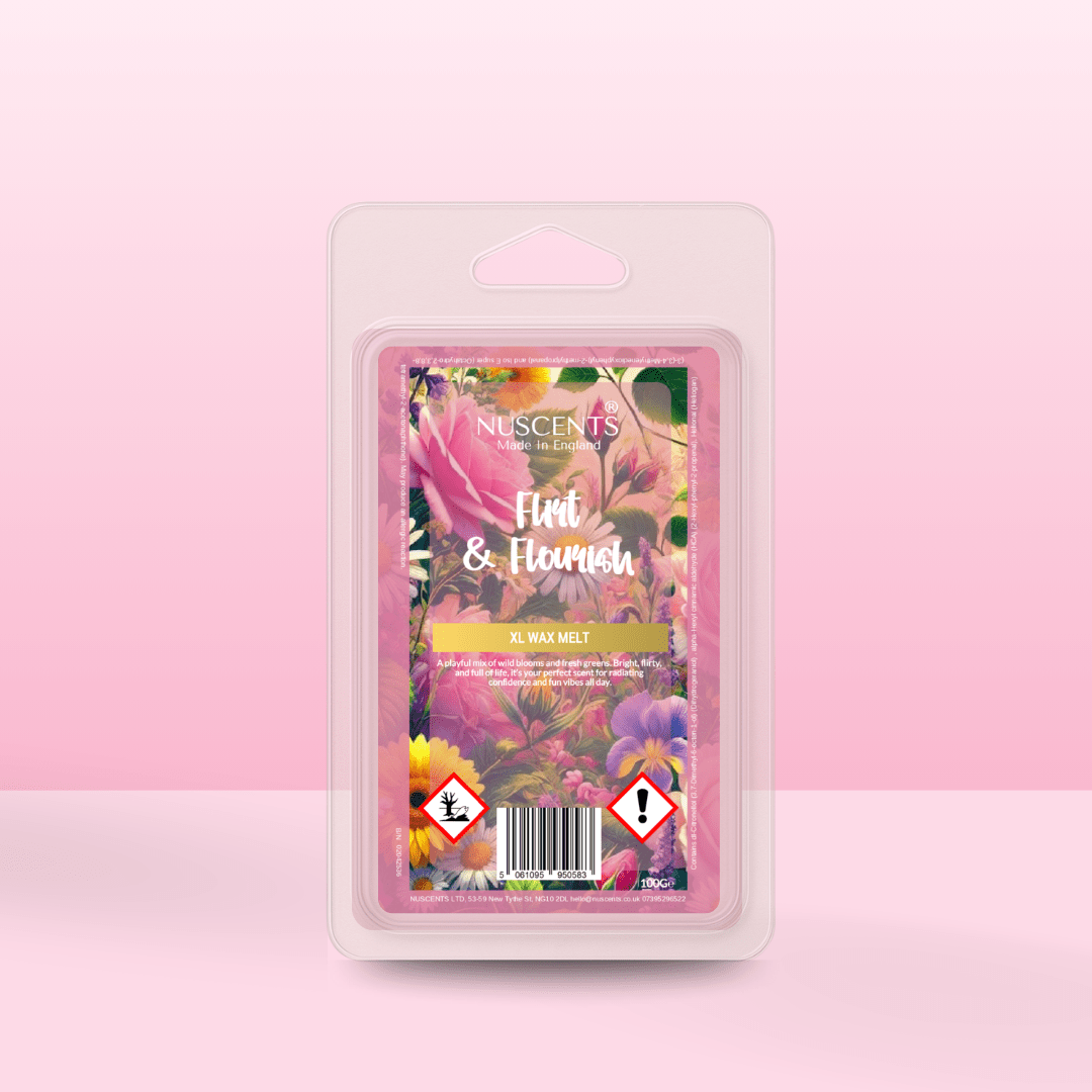 *Flirt & Flourish - Soy XL Wax Melt - Nuscents